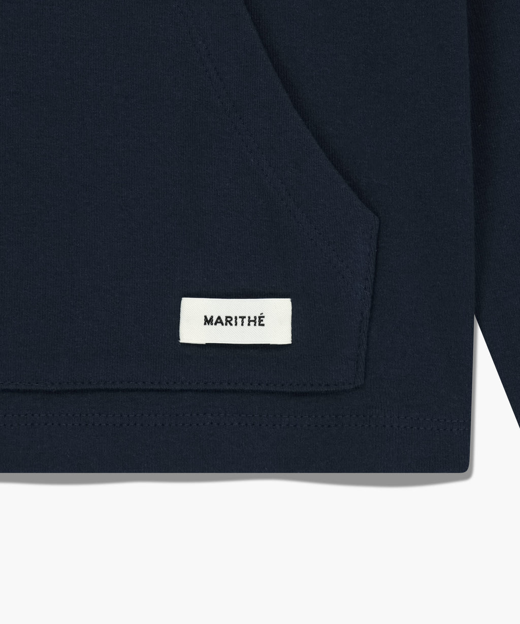 Marithe & Francois Girbaud - Basic Hoodie Long Sleeve (Navy) product image 9 | TRAB K-Fashion Australia