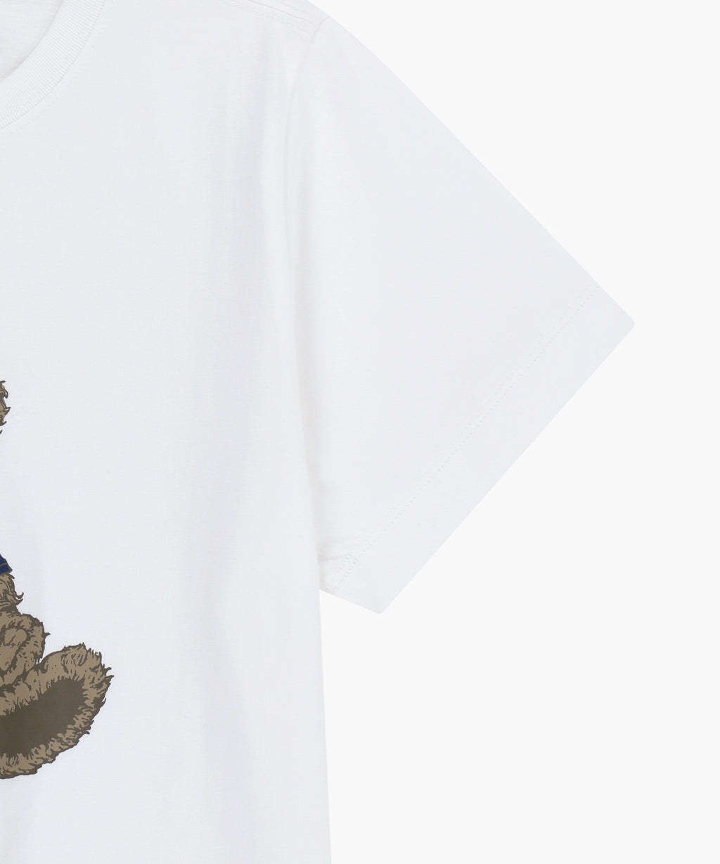 Marithe & Francois Girbaud - Doodle Bear Tee (White/Beige) product image 9 | TRAB K-Fashion Australia