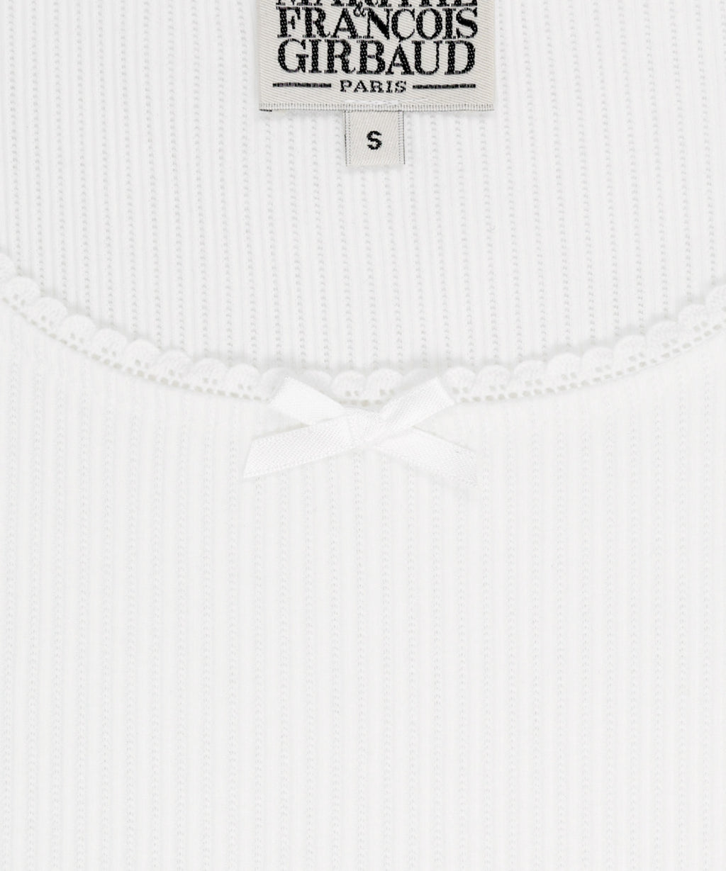 Marithe & Francois Girbaud - Lace Detail Sleeveless (White) product image 9 | TRAB K-Fashion Australia