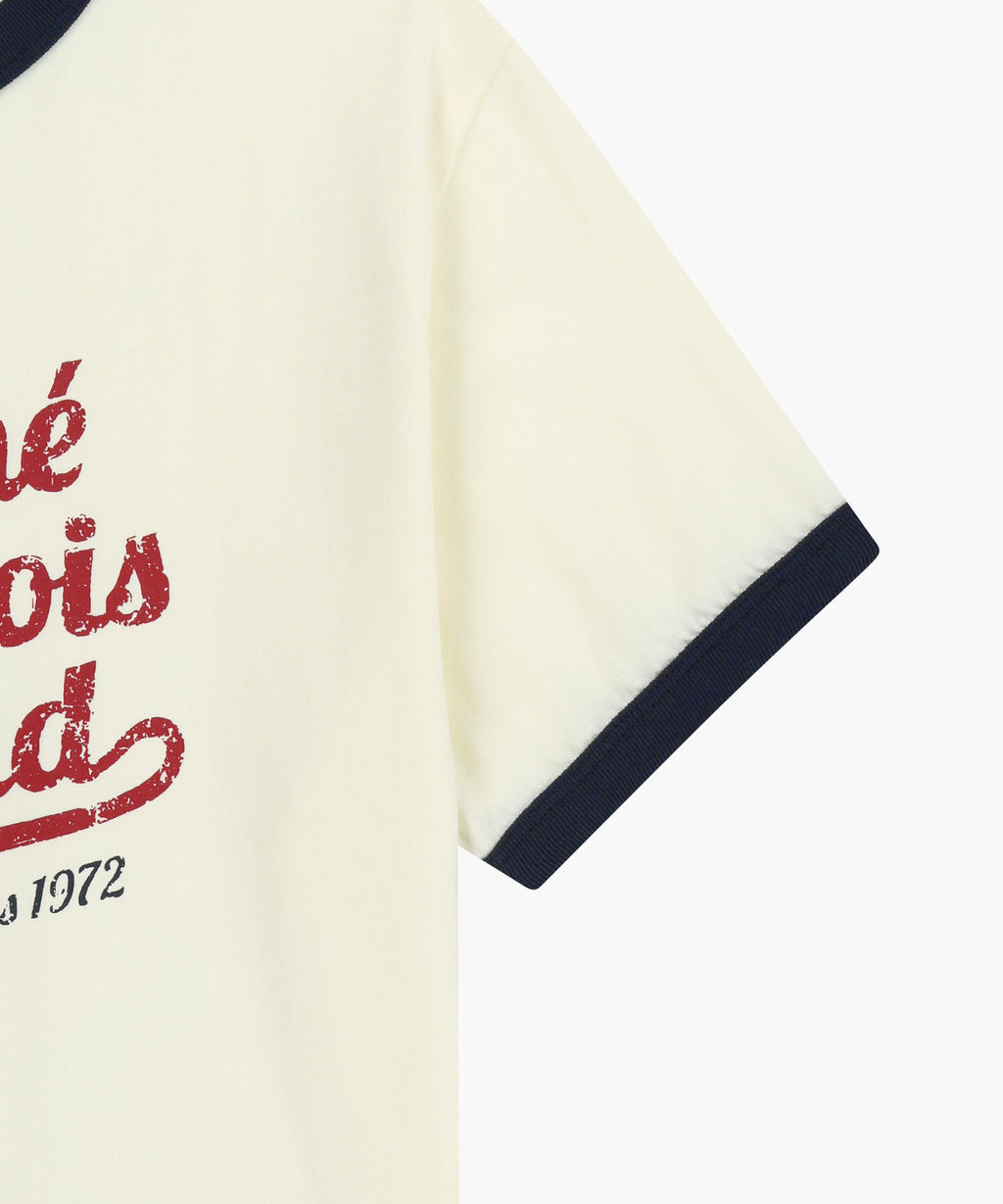 Marithe & Francois Girbaud - Vintage Logo Ringer Tee (Ivory) product image 9 | TRAB K-Fashion Australia
