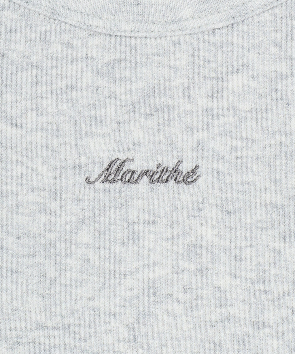 Marithe & Francois Girbaud - Rib Point Tee (Light Heather Gray) product image 9 | TRAB K-Fashion Australia