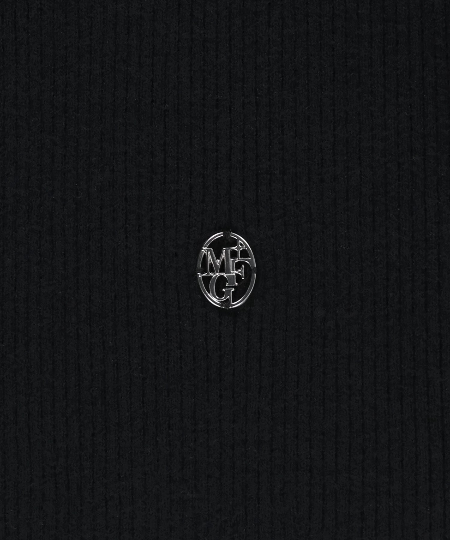 Marithe & Francois Girbaud - Circle Logo Neck Point Knit (Black) product image 9 | TRAB K-Fashion Australia
