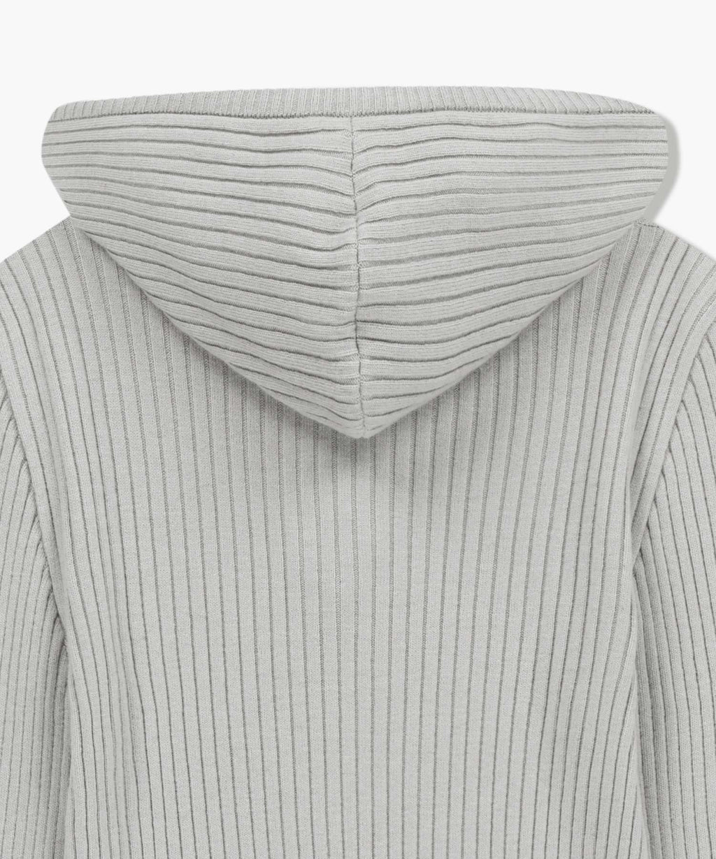 Marithe & Francois Girbaud - Balaclava Hoodie Slim Knit (Light Gray) product image 9 | TRAB K-Fashion Australia