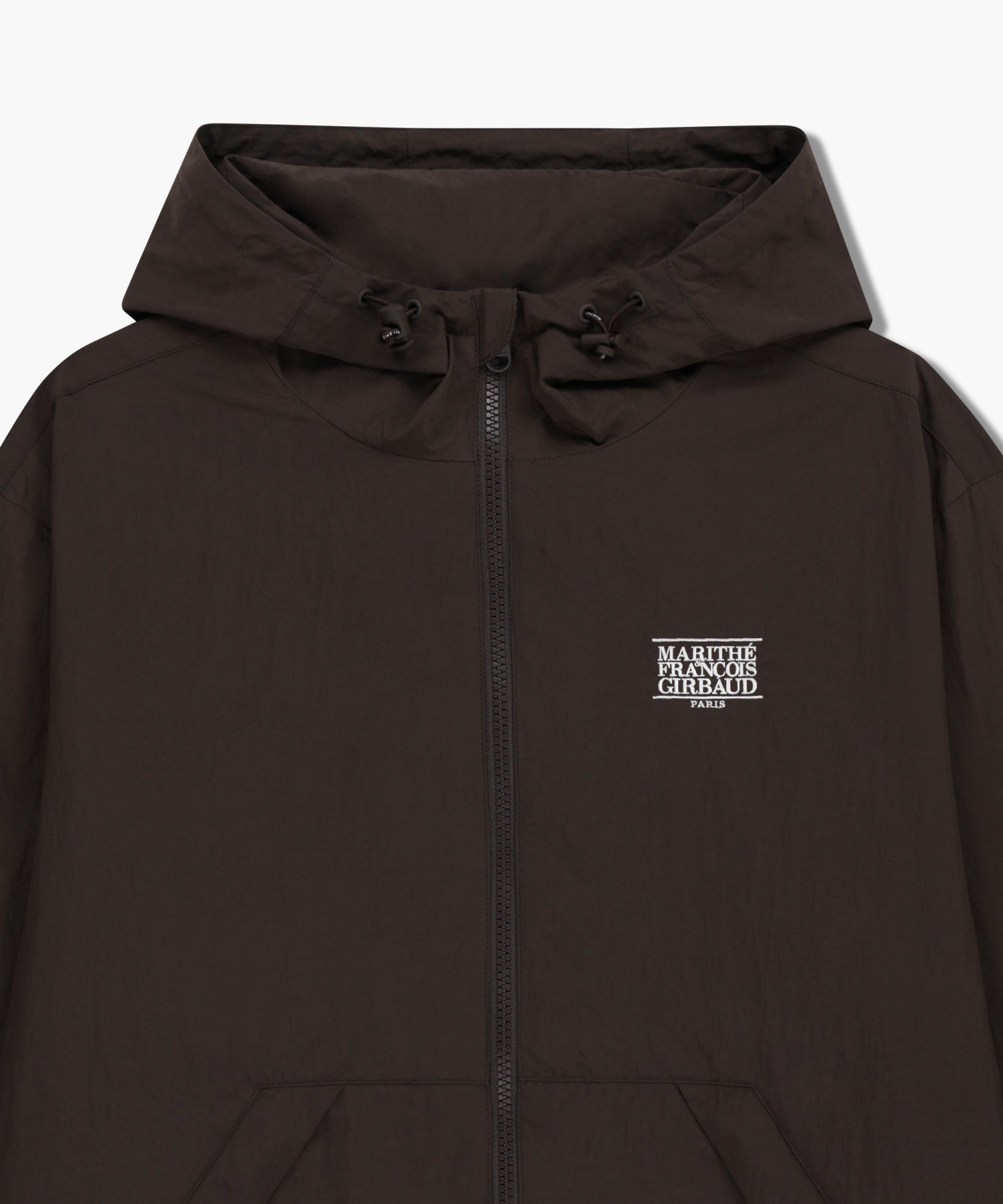 Marithe & Francois Girbaud - Classic Logo Over Fit Hooded Windbreaker (Brown) product image 9 | TRAB K-Fashion Australia