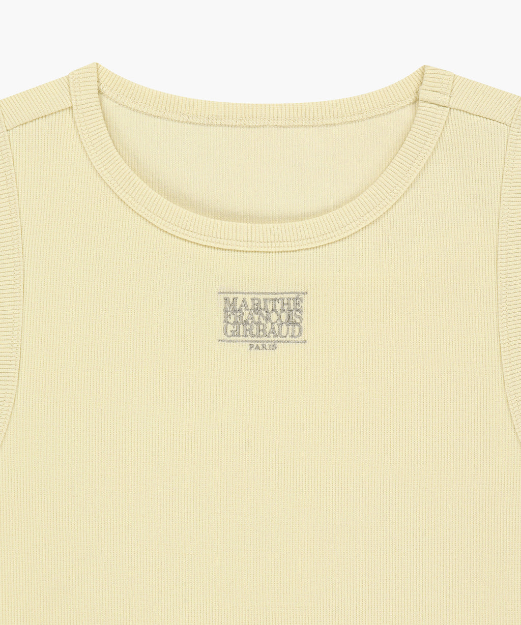 Marithe & Francois Girbaud - Small Classic Logo One Shoulder Layered Tee (Ivory) product image 9 | TRAB K-Fashion Australia