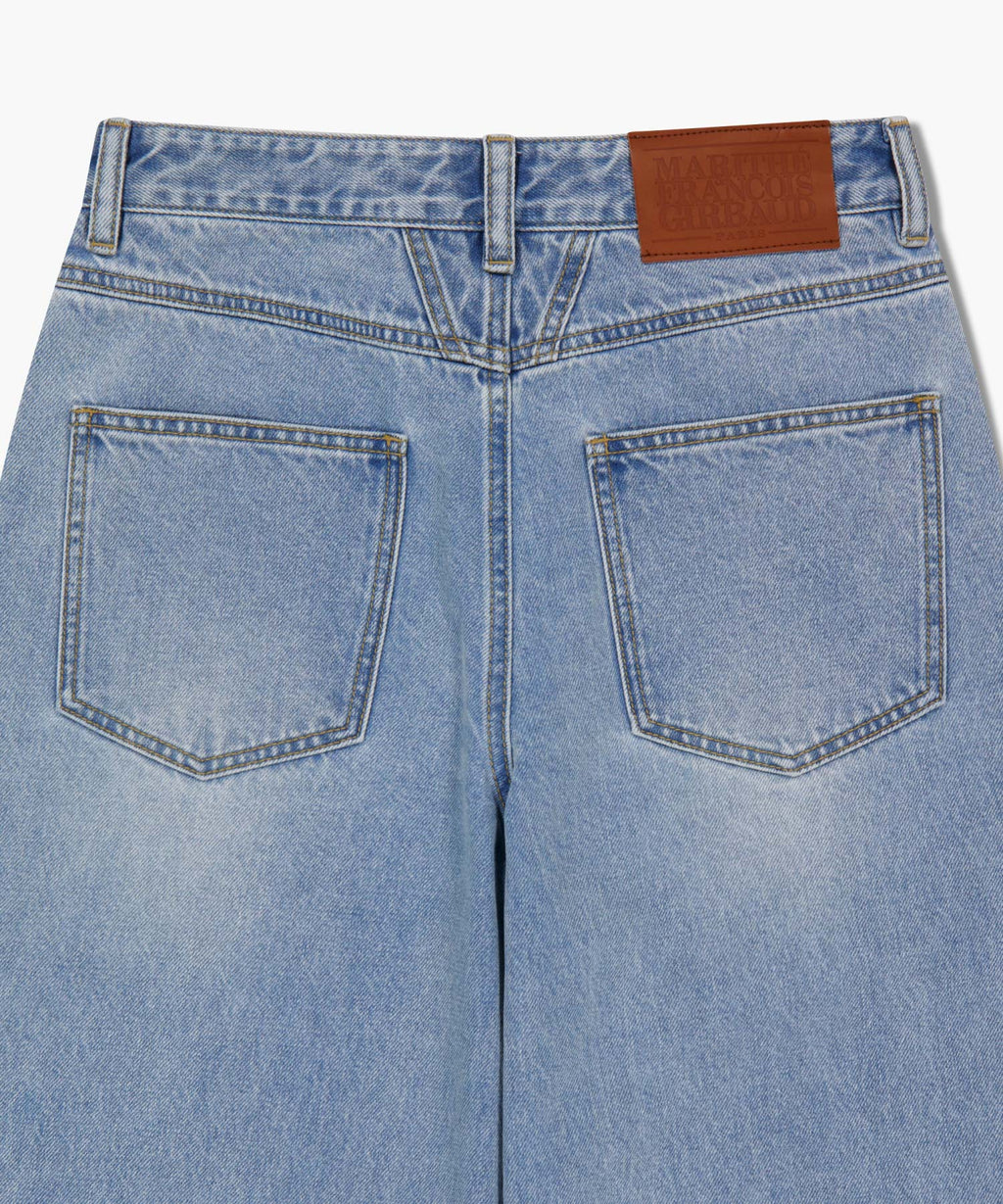 Marithe & Francois Girbaud - Wide Balloon Fit Denim Pants (Light Blue) product image 9 | TRAB K-Fashion Australia