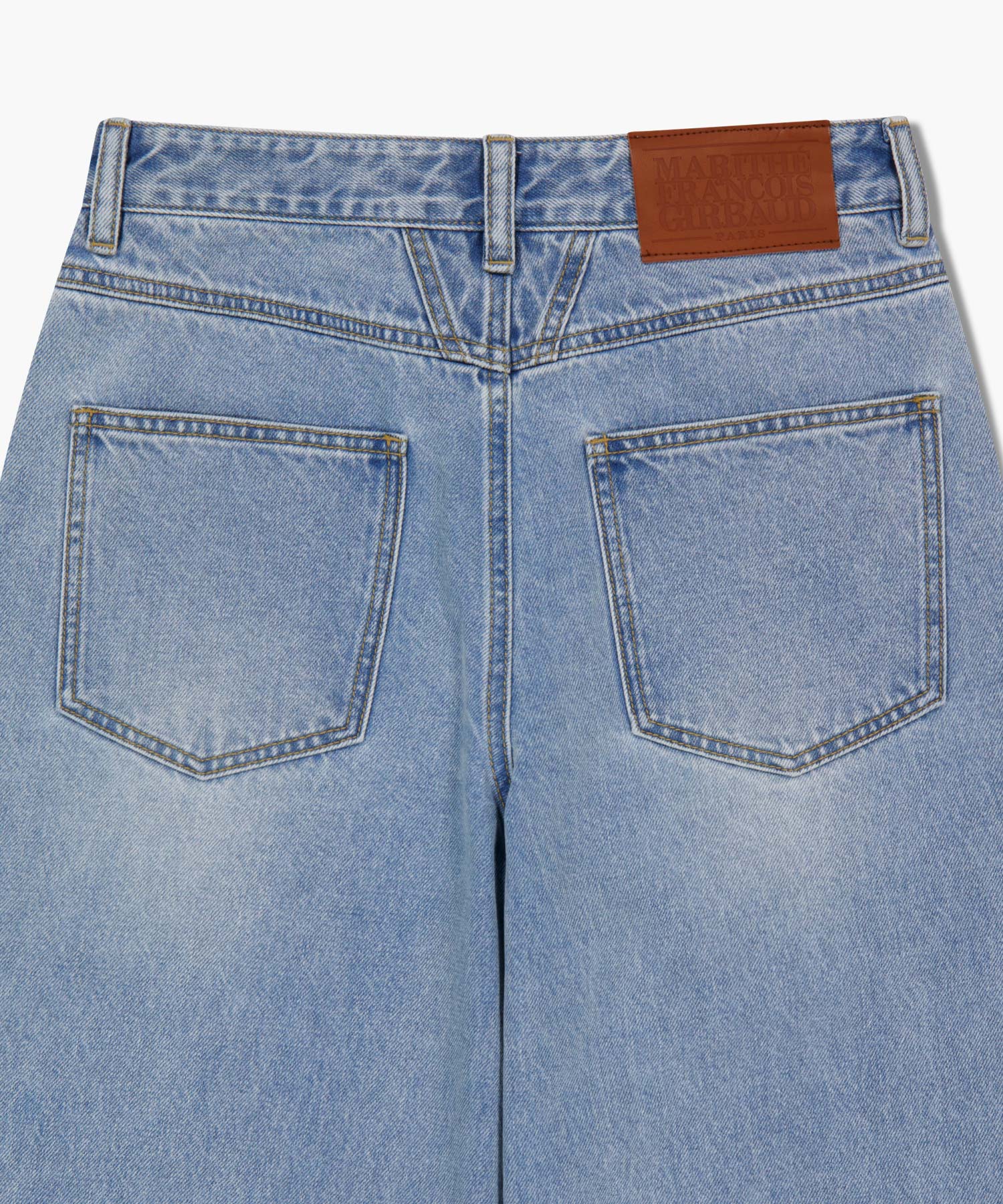 Marithe & Francois Girbaud - Wide Balloon Fit Denim Pants (Light Blue) product image 9 | TRAB K-Fashion Australia