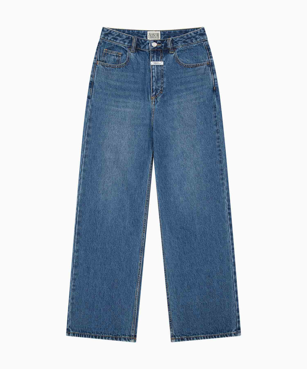 Marithe & Francois Girbaud - Layered Skirt Denim Pants (Blue) product image 11 | TRAB K-Fashion Australia