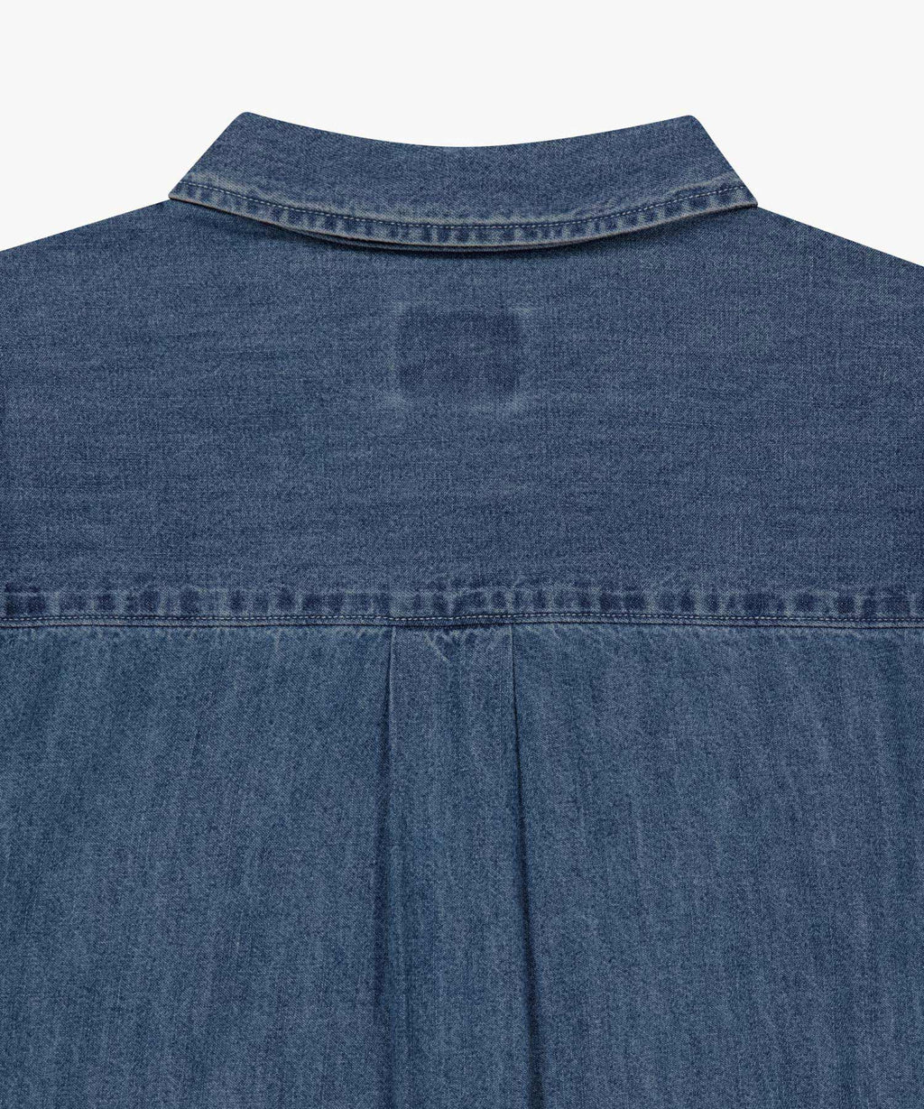 Marithe & Francois Girbaud - Uni Basic Denim Shirt (Blue) product image 9 | TRAB K-Fashion Australia