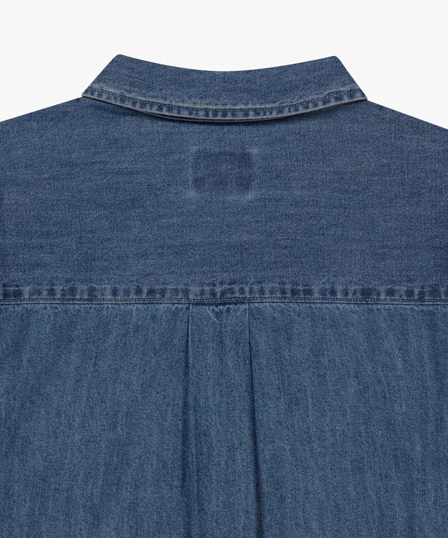 Marithe & Francois Girbaud - Uni Basic Denim Shirt (Blue) product image 9 | TRAB K-Fashion Australia