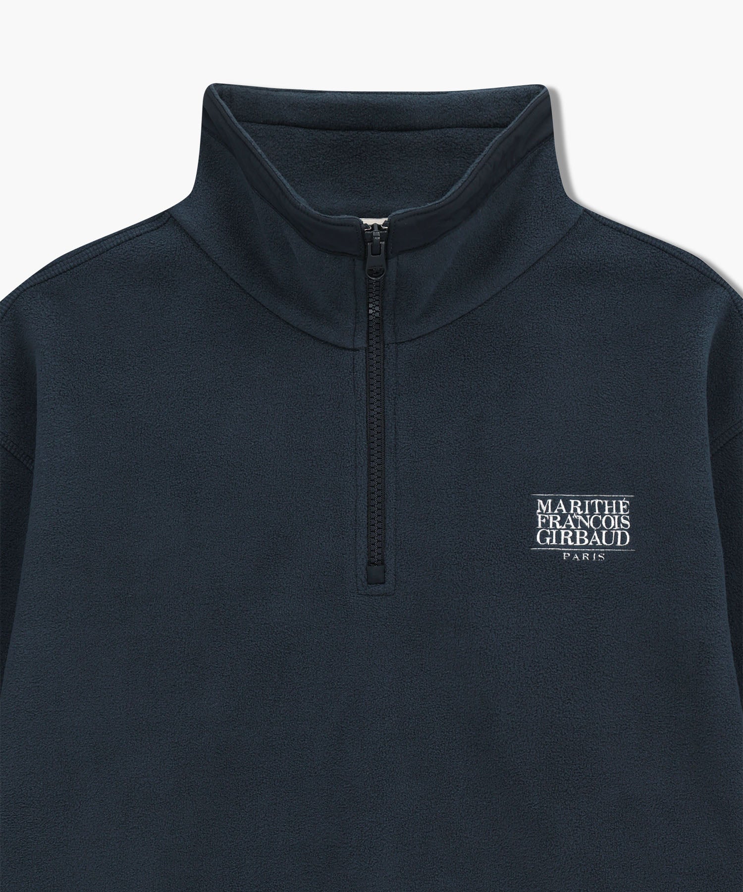 Marithe & Francois Girbaud - Classic Logo Half Neck Fleece Sweatshirt (Navy) product image 9 | TRAB K-Fashion Australia