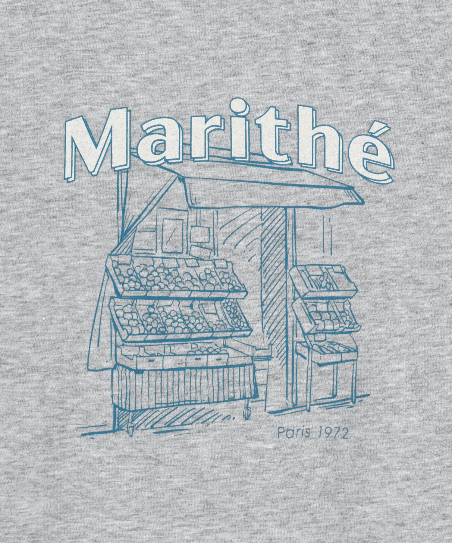 Marithe & Francois Girbaud - French Fruit Shop Graphic Tee (Heather Gray) product image 9 | TRAB K-Fashion Australia