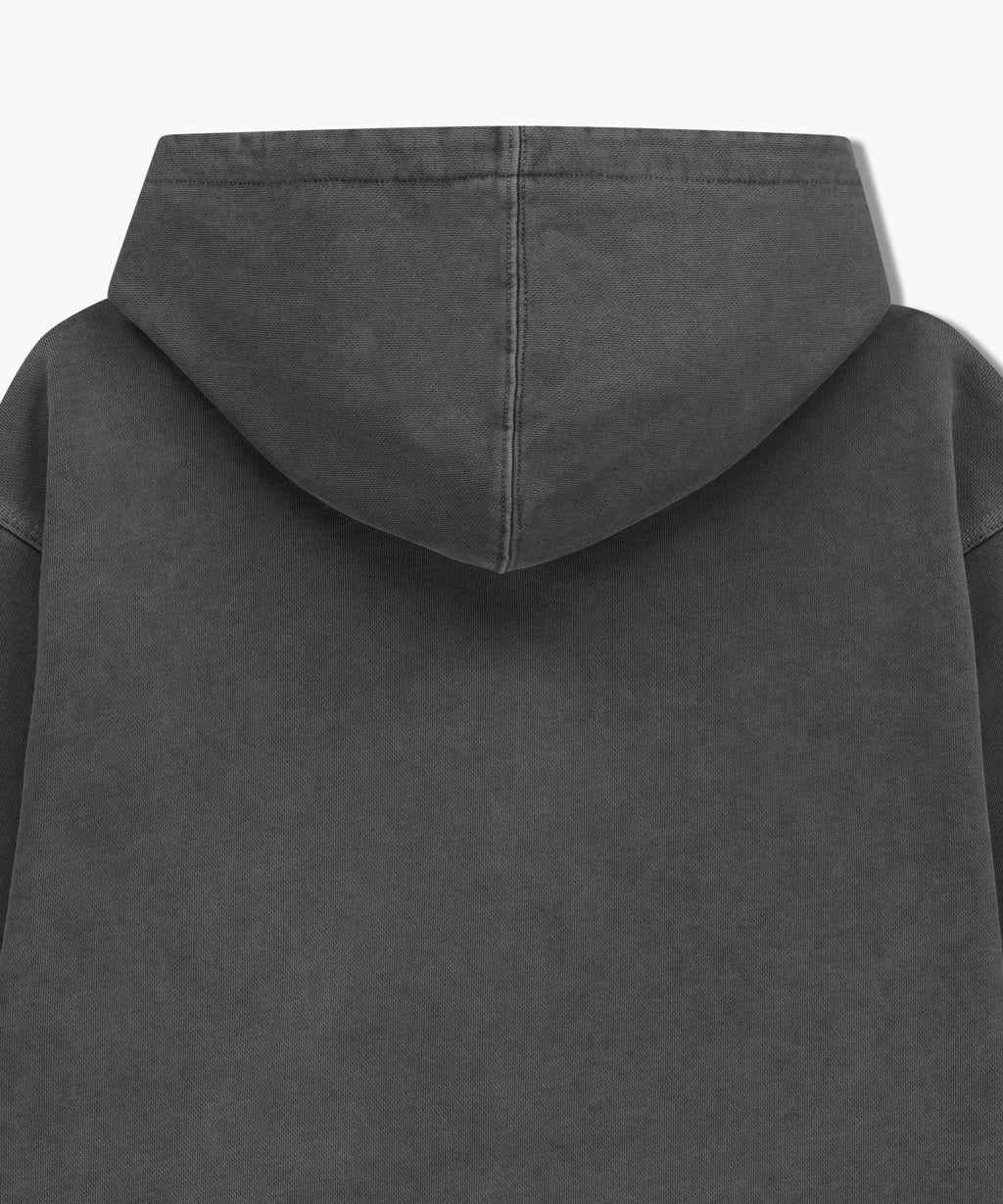 Marithe & Francois Girbaud - Crest Logo Garment Dyed Oversized Hoodie (Charcoal) product image 9 | TRAB K-Fashion Australia