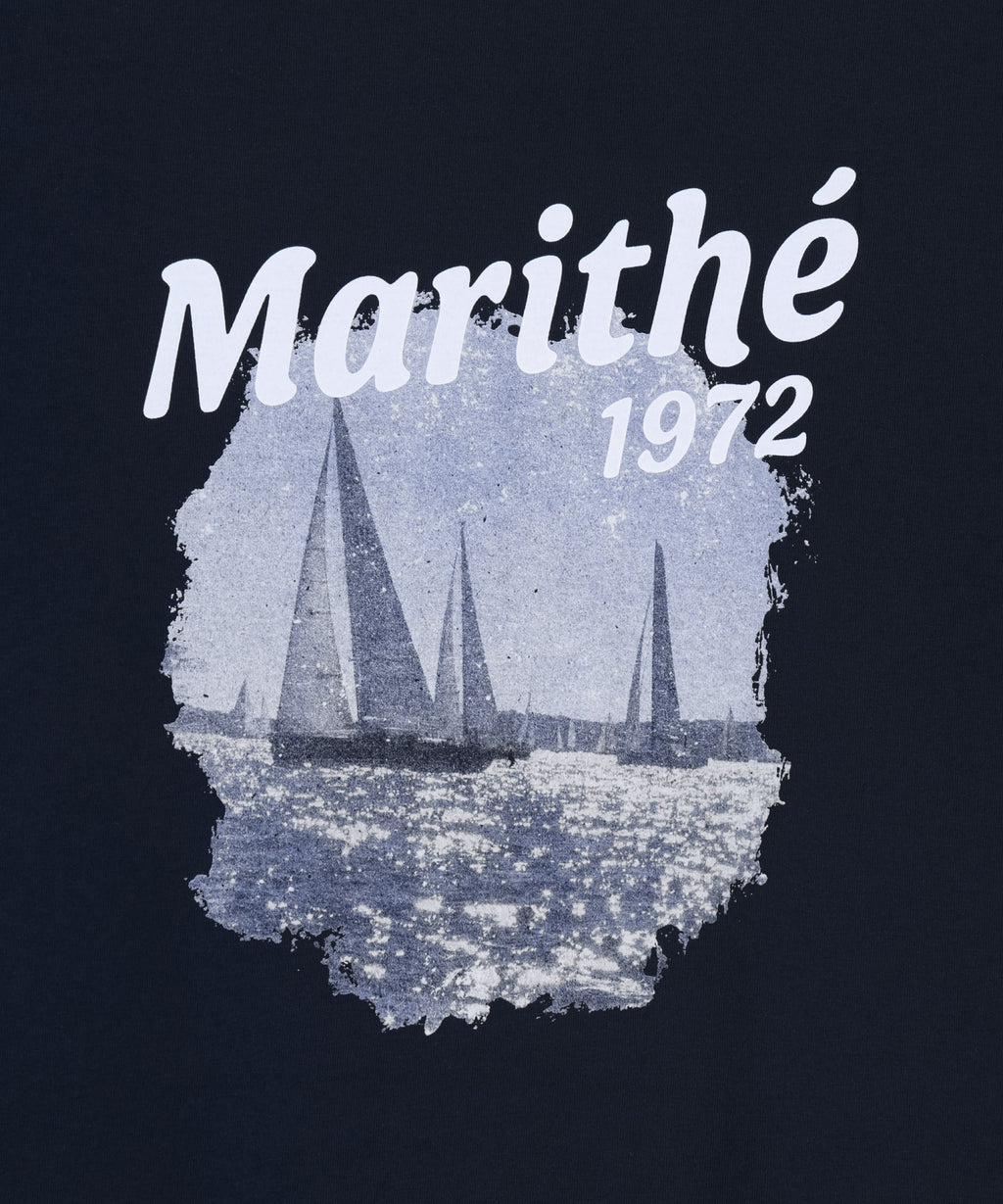 Marithe & Francois Girbaud - Aerocool Vacance Graphic Tee (Dark Navy) product image 9 | TRAB K-Fashion Australia