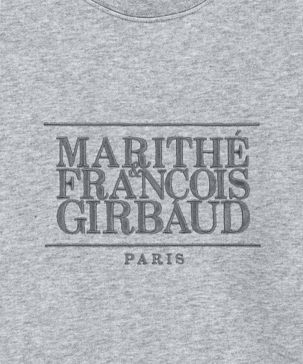 Marithe & Francois Girbaud - Classic Logo Crop Sweatshirt (Heather Gray) product image 9 | TRAB K-Fashion Australia