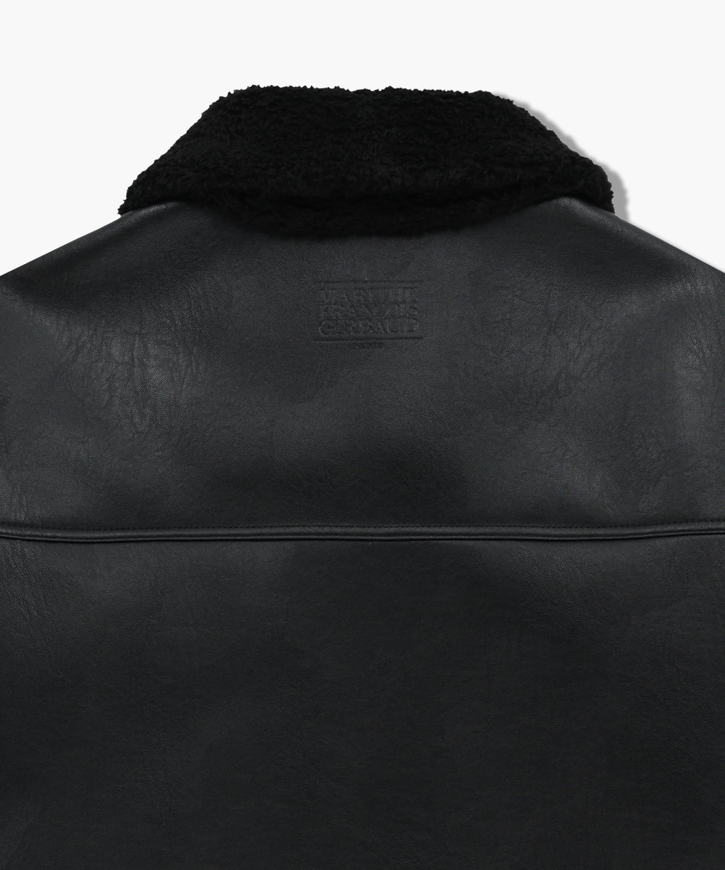 Marithe & Francois Girbaud - Faux Leather Over Fit Mustang Jacket (Black) product image 9 | TRAB K-Fashion Australia