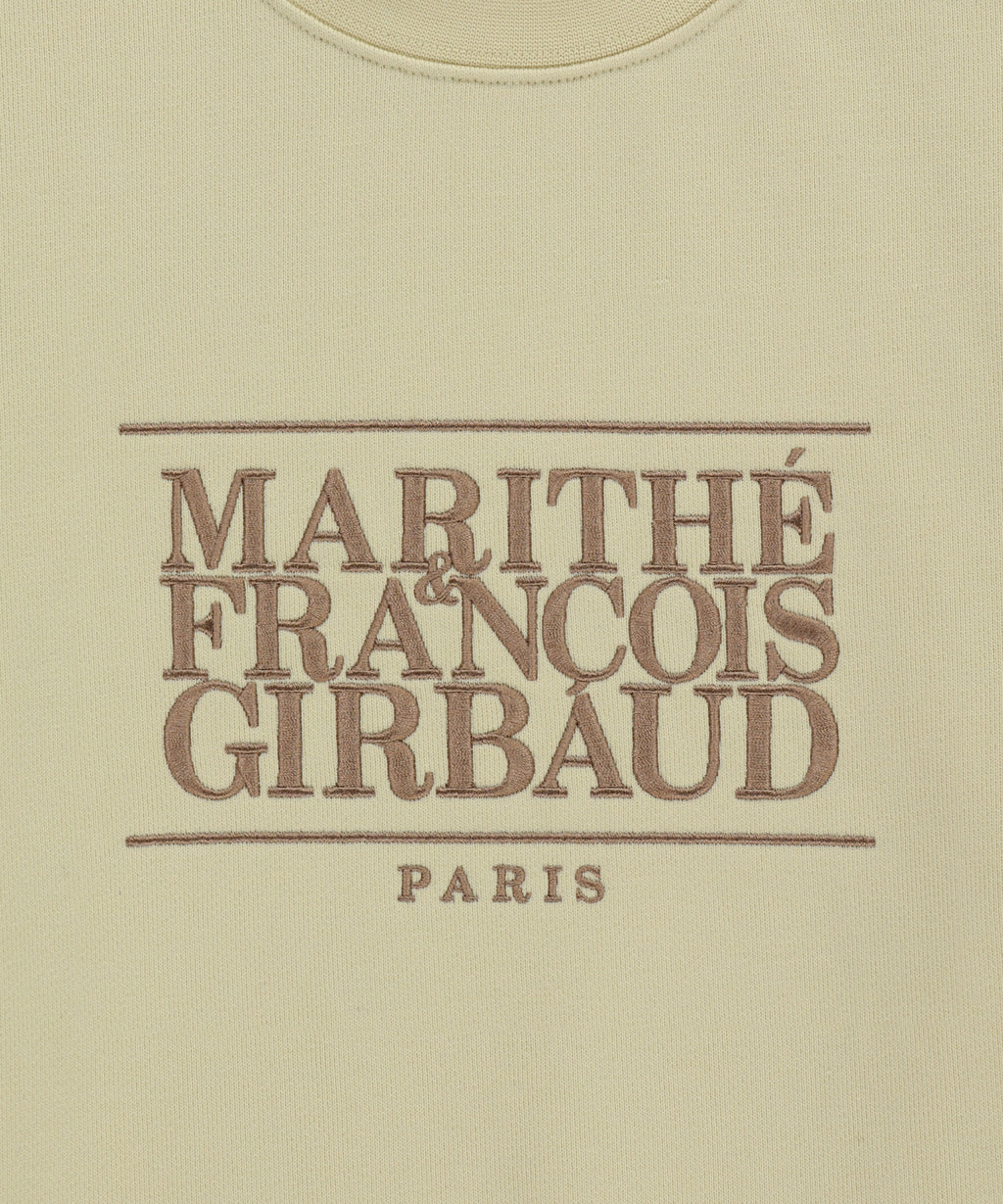 Marithe & Francois Girbaud - Classic Logo Crop Sweatshirt (Light Yellow) product image 9 | TRAB K-Fashion Australia