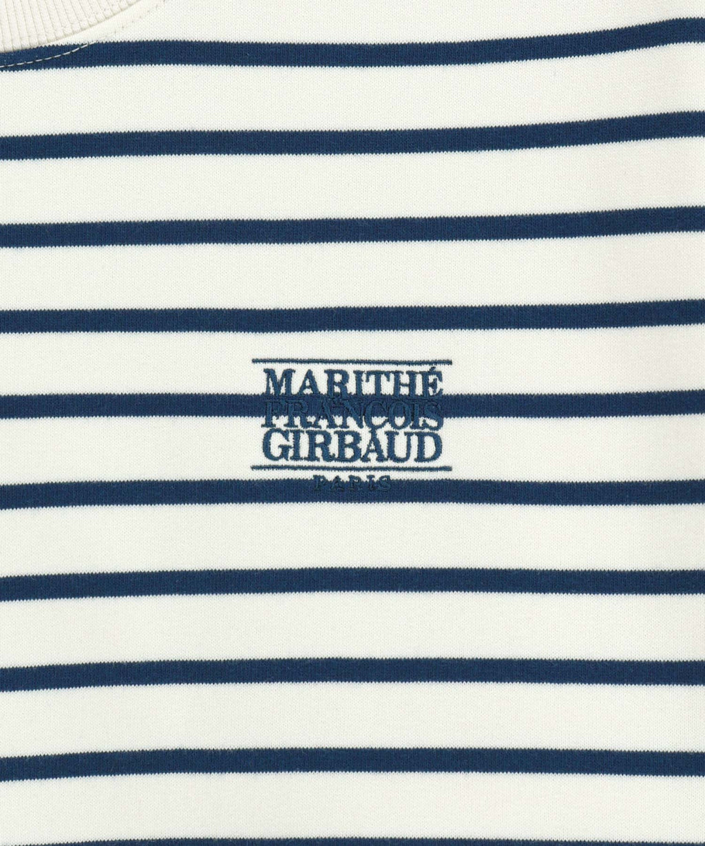 Marithe & Francois Girbaud - Small Classic Logo Stripe Sweatshirt (Ivory) product image 9 | TRAB K-Fashion Australia
