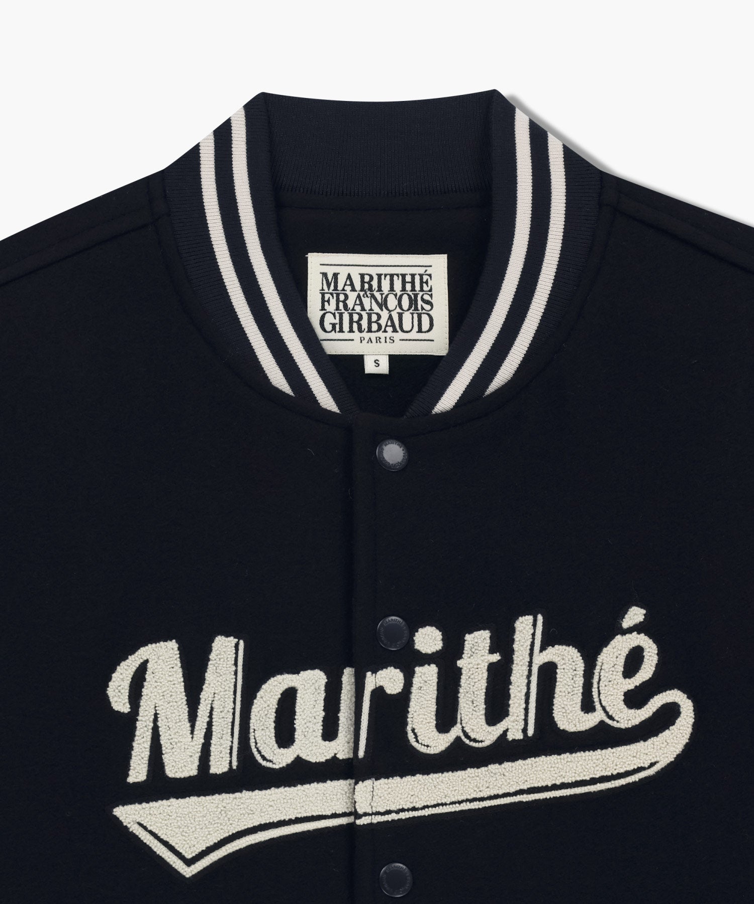 Marithe & Francois Girbaud - Wool Varsity Jacket (Dark Navy) product image 9 | TRAB K-Fashion Australia