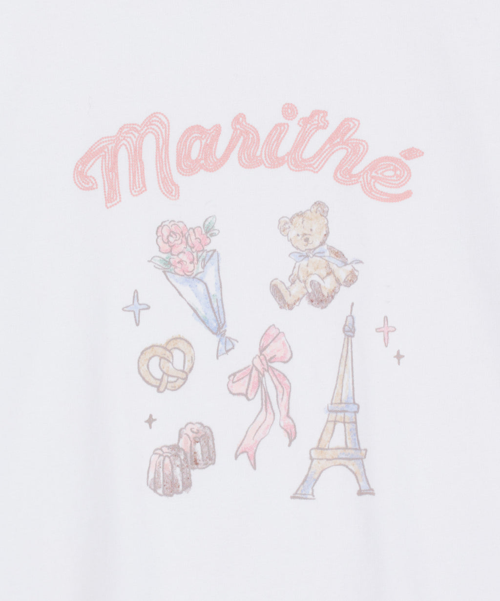 Marithe & Francois Girbaud - Paris Graphic Ringer Tee (White) product image 9 | TRAB K-Fashion Australia