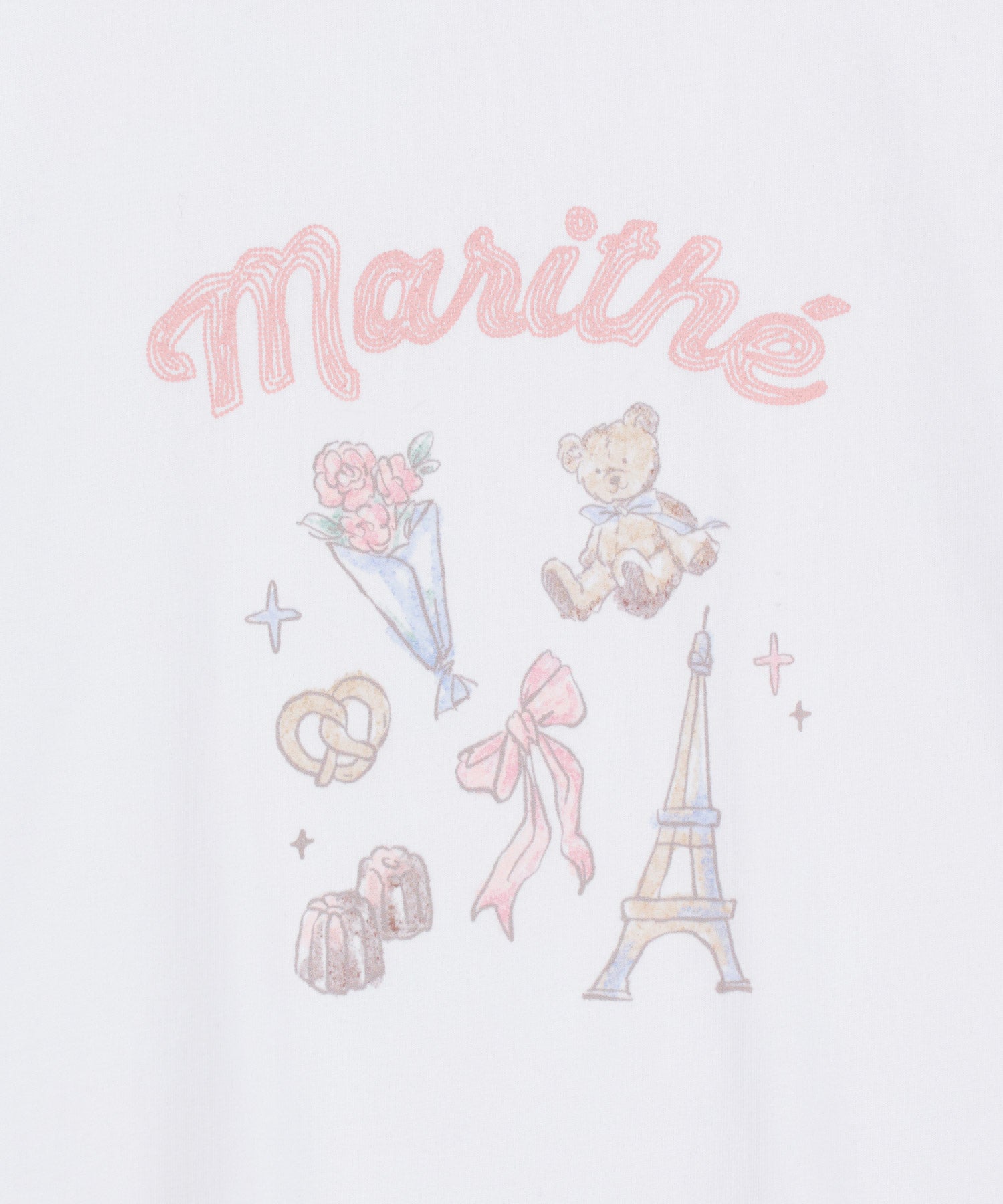 Marithe & Francois Girbaud - Paris Graphic Ringer Tee (White) product image 9 | TRAB K-Fashion Australia