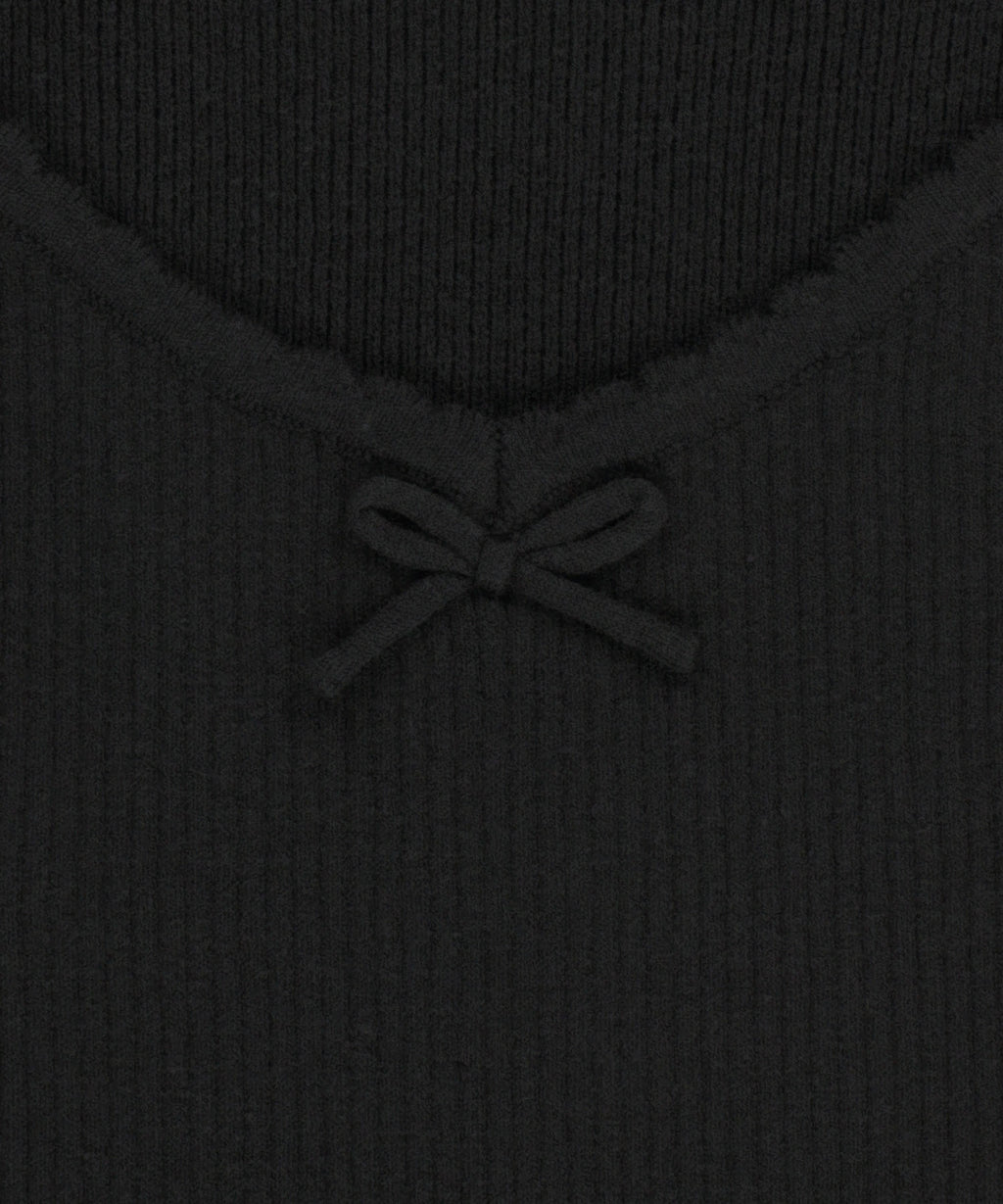 Marithe & Francois Girbaud - Lace Point Knit Vest (Black) product image 9 | TRAB K-Fashion Australia