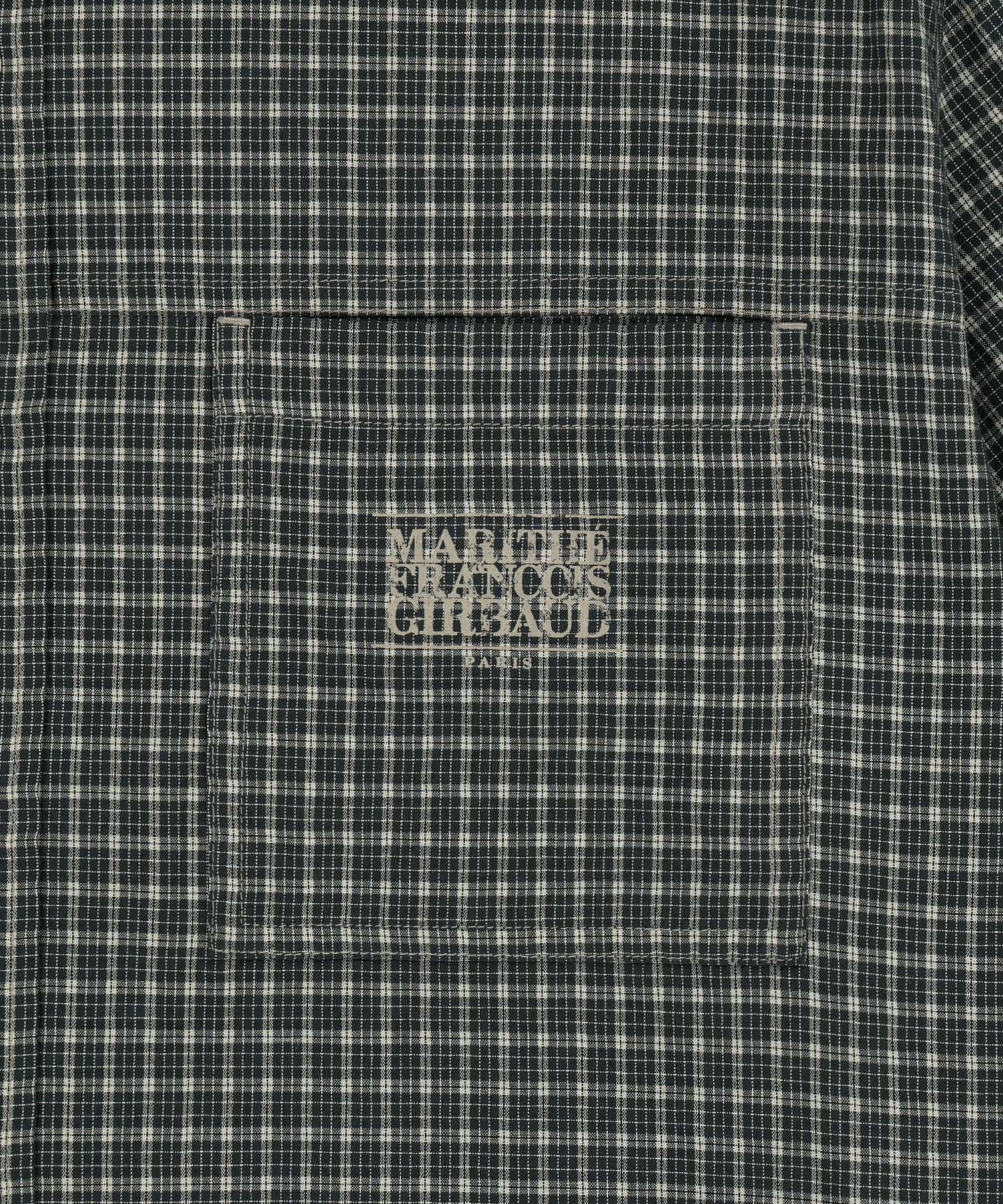 Marithe & Francois Girbaud - Check Half Sleeve Shirt (Dark Navy) product image 9 | TRAB K-Fashion Australia
