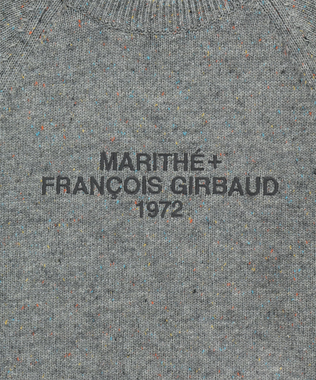 Marithe & Francois Girbaud - Lettering Logo Knit Pullover (Heather Gray) product image 9 | TRAB K-Fashion Australia