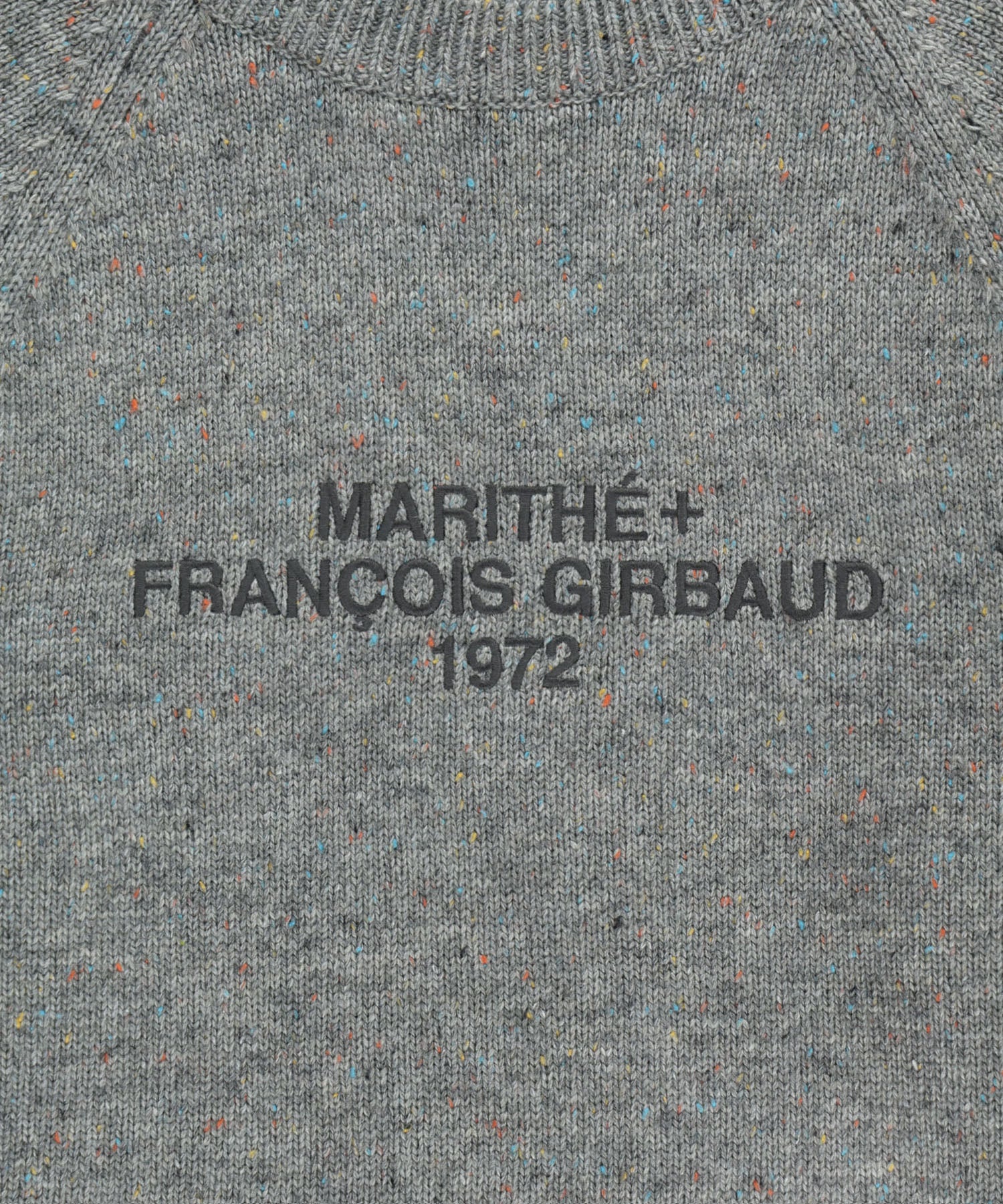 Marithe & Francois Girbaud - Lettering Logo Knit Pullover (Heather Gray) product image 9 | TRAB K-Fashion Australia