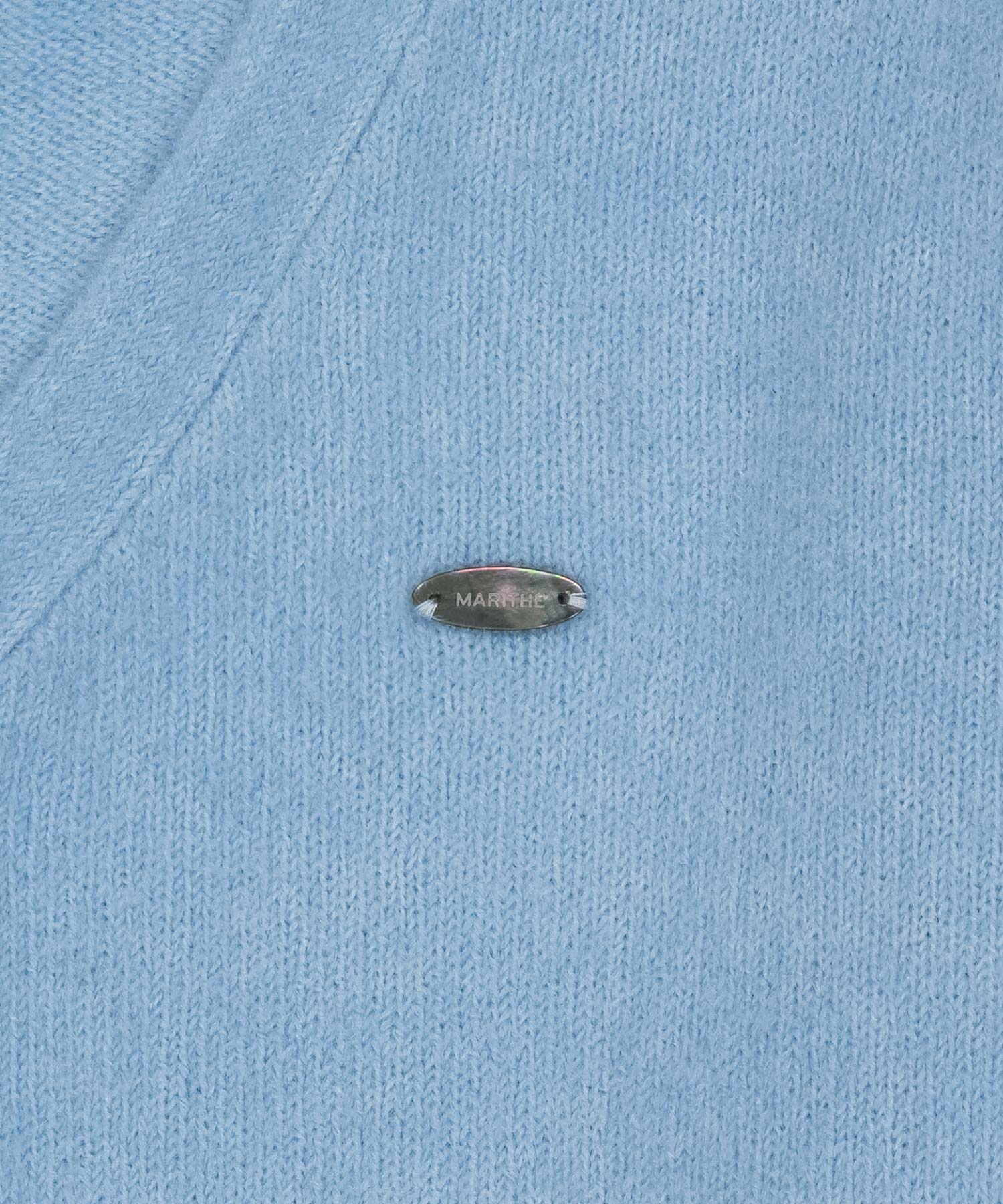 Marithe & Francois Girbaud - V-neck Crop Cardigan (Sky Blue) product image 9 | TRAB K-Fashion Australia