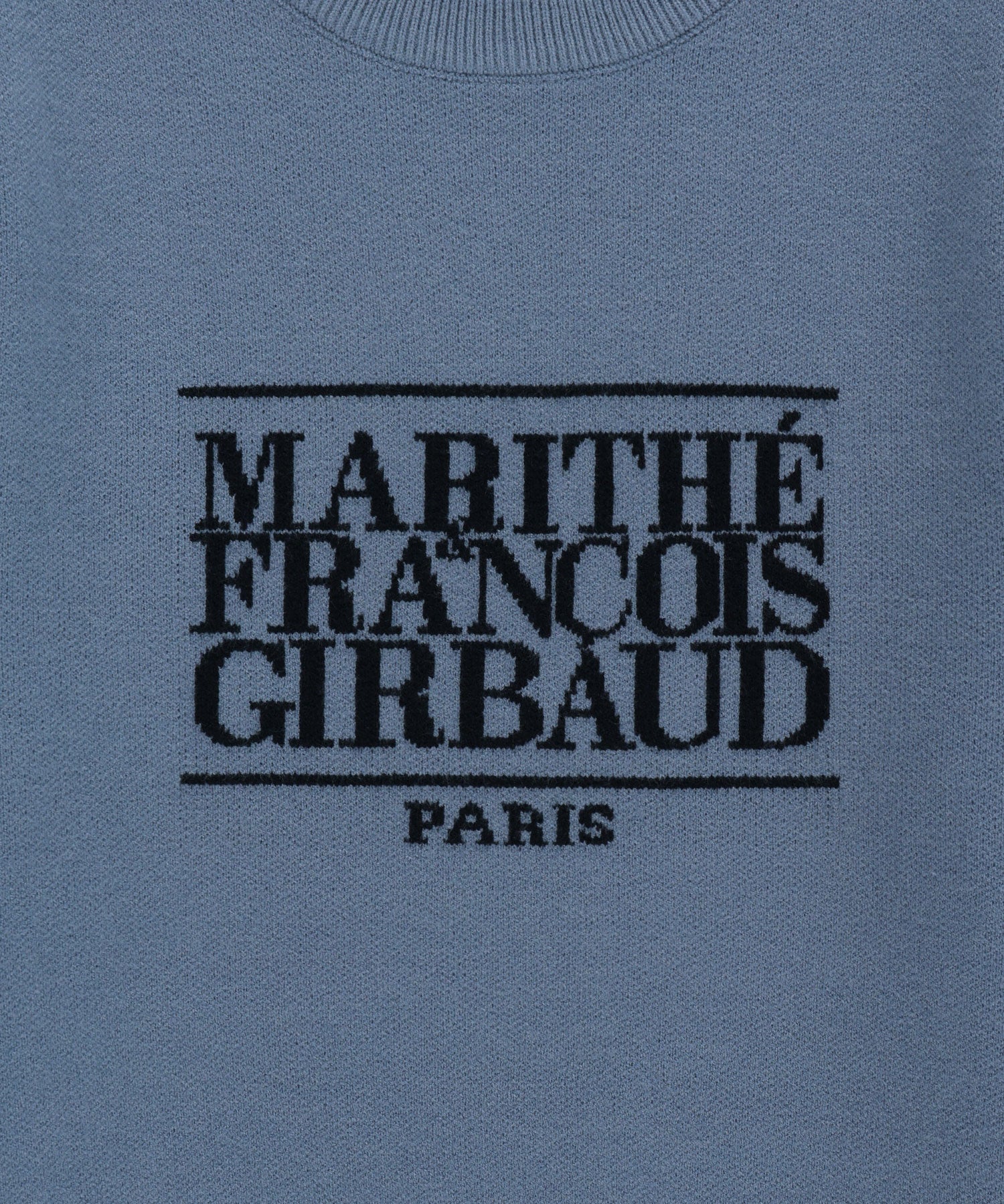 Marithe & Francois Girbaud - Classic Logo Crop Knit (Ash Blue) product image 9 | TRAB K-Fashion Australia