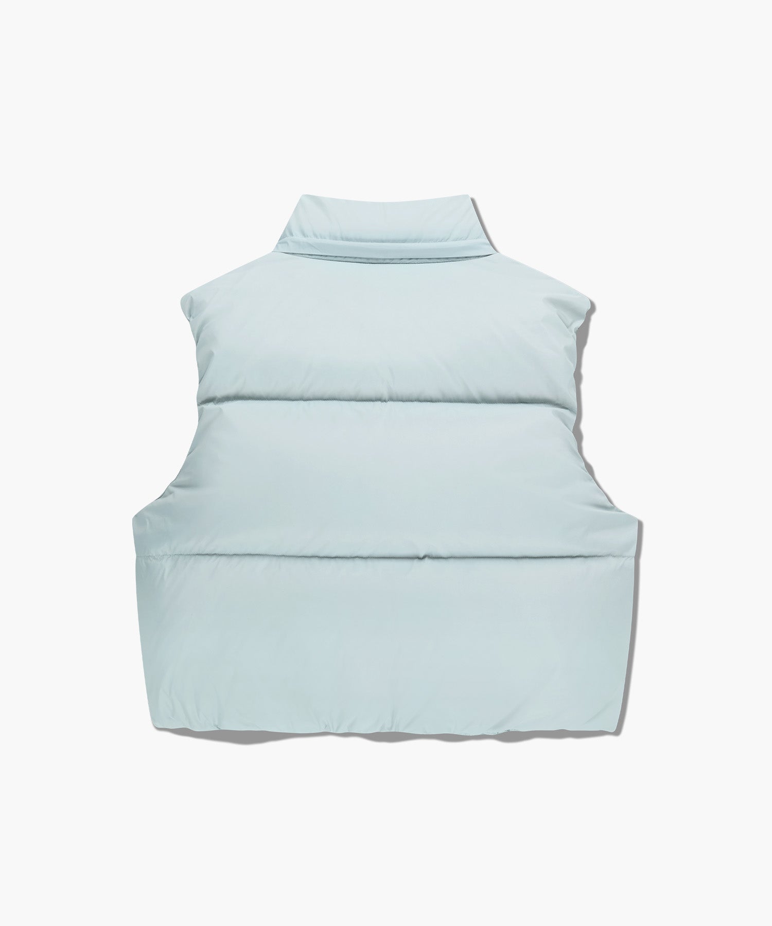 Marithe & Francois Girbaud - Circle Logo Crop Hooded Down Vest (Mint Gray) product image 9 | TRAB K-Fashion Australia