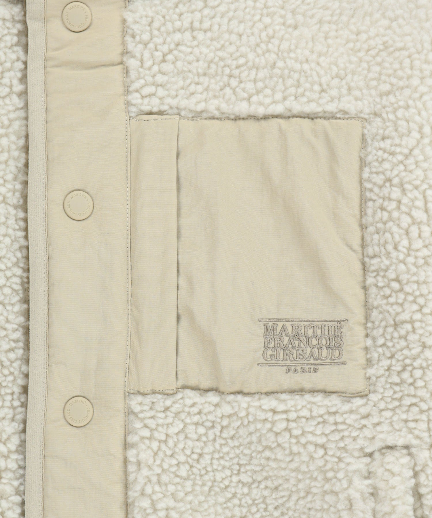 Marithe & Francois Girbaud - Marithe Sport W Fleece Crop Jacket (Ivory) product image 9 | TRAB K-Fashion Australia