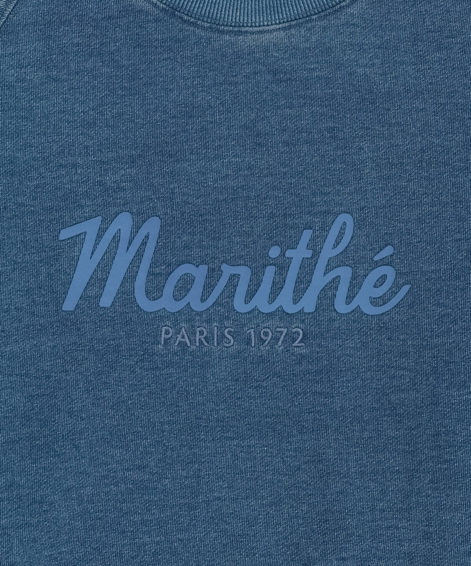 Marithe & Francois Girbaud - Garment Dyed Oversized Sweatshirt (Blue) product image 9 | TRAB K-Fashion Australia