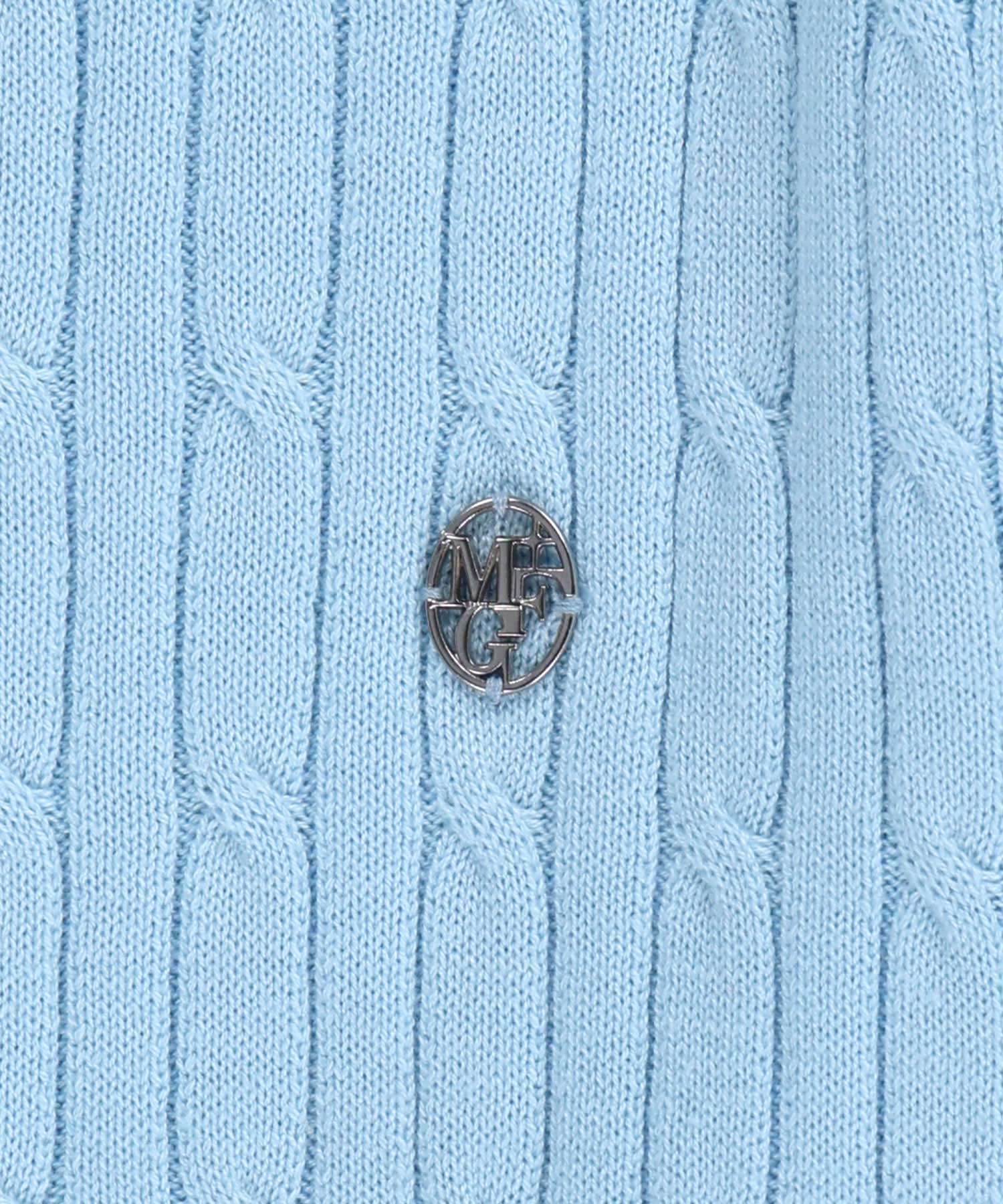 Marithe & Francois Girbaud - Cable Knit Cardigan (Sky Blue) product image 8 | TRAB K-Fashion Australia