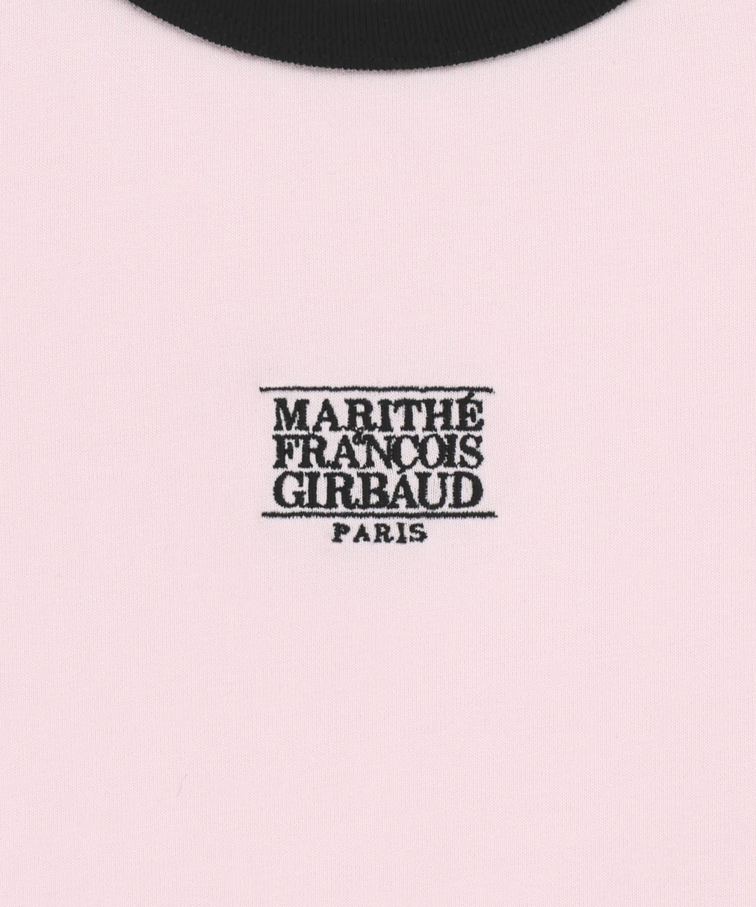 Marithe & Francois Girbaud - Classic Logo Ringer Tee (Light Pink) product image 9 | TRAB K-Fashion Australia
