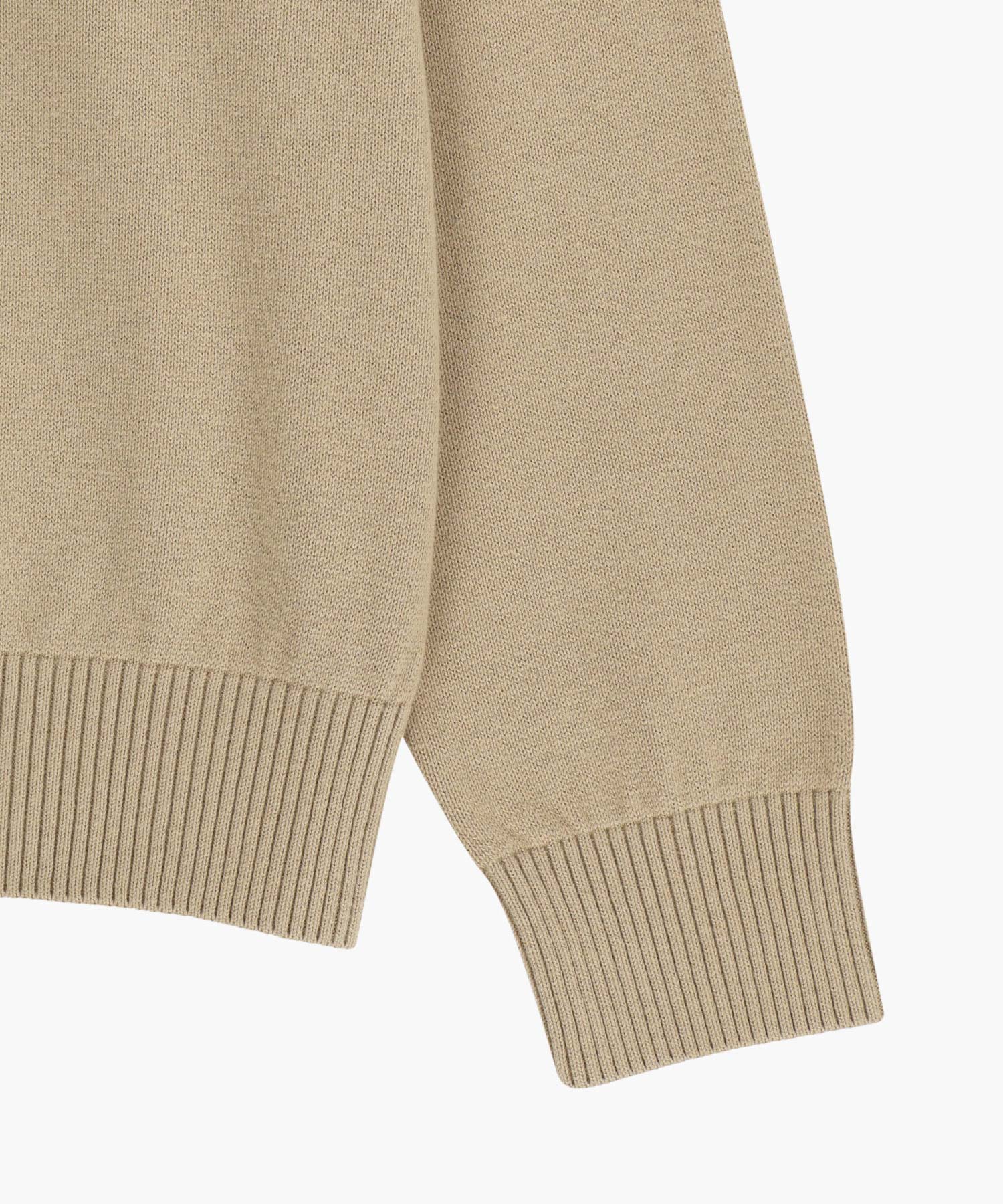 Marithe & Francois Girbaud - Drawing Classic Logo Knit Pullover (Beige) product image 9 | TRAB K-Fashion Australia