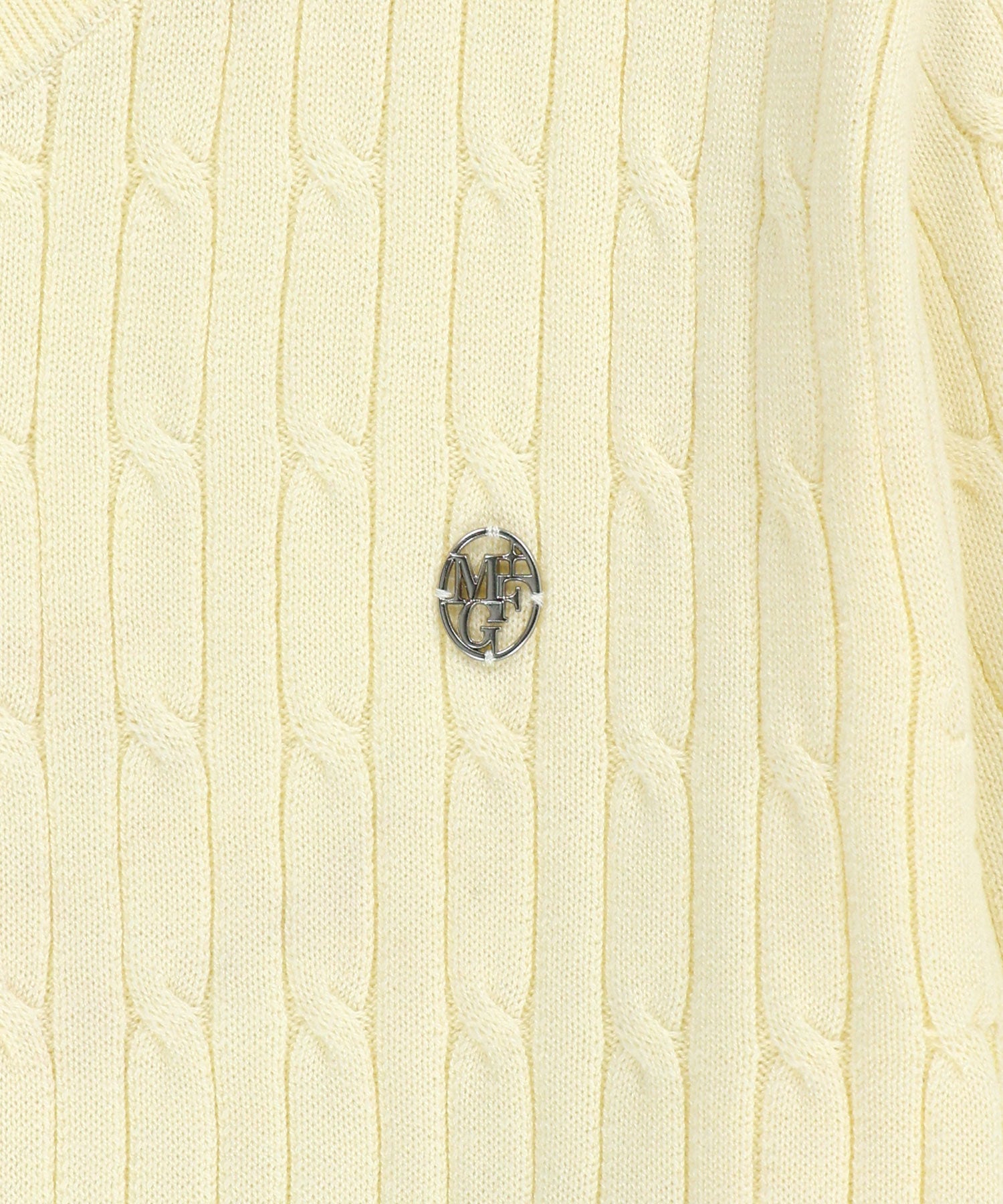 Marithe & Francois Girbaud - Cable Knit Cardigan (Ivory) product image 9 | TRAB K-Fashion Australia