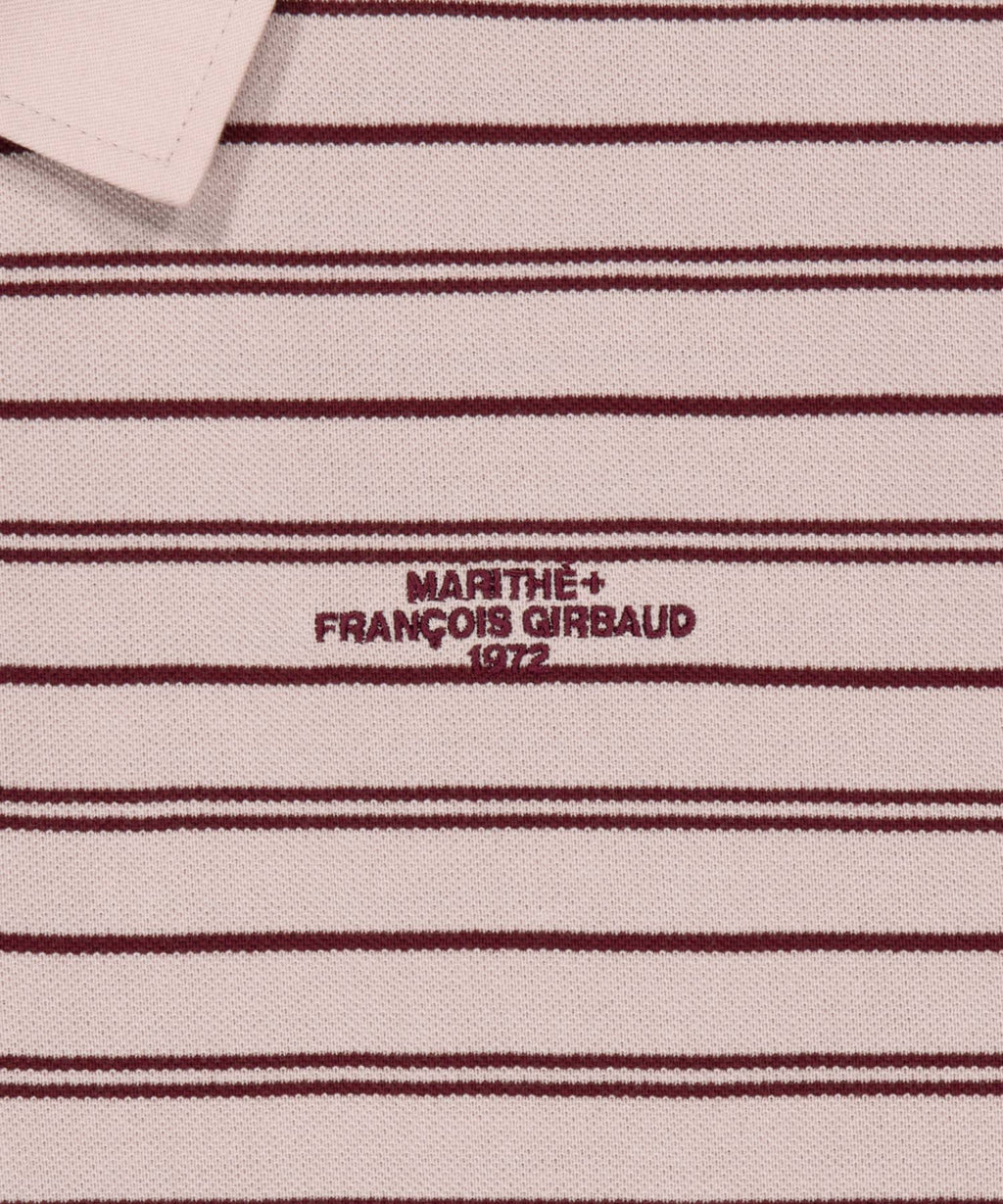 Marithe & Francois Girbaud - Stripe Pique Long Sleeve Tee (Pink) product image 9 | TRAB K-Fashion Australia