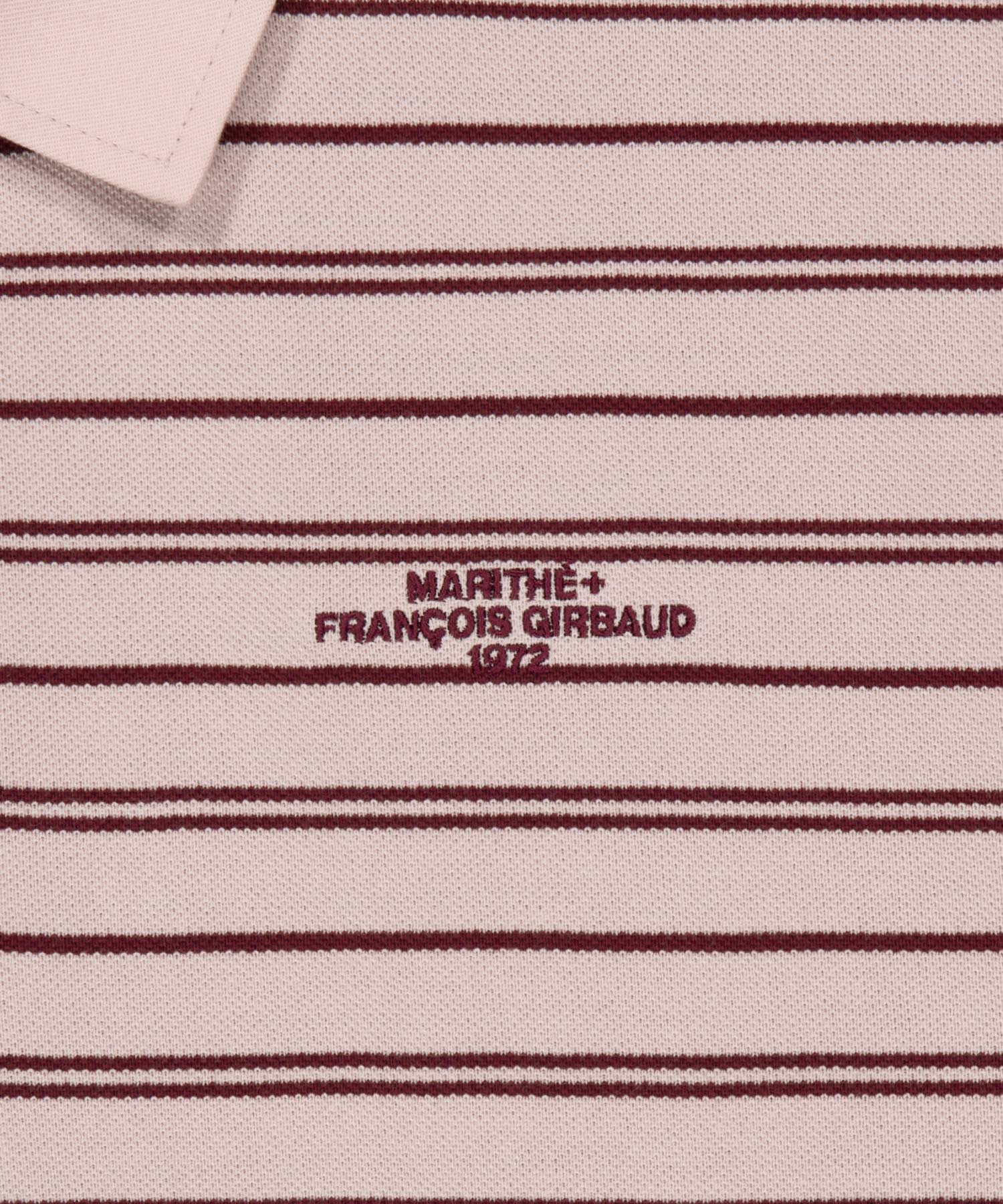 Marithe & Francois Girbaud - Stripe Pique Long Sleeve Tee (Pink) product image 9 | TRAB K-Fashion Australia