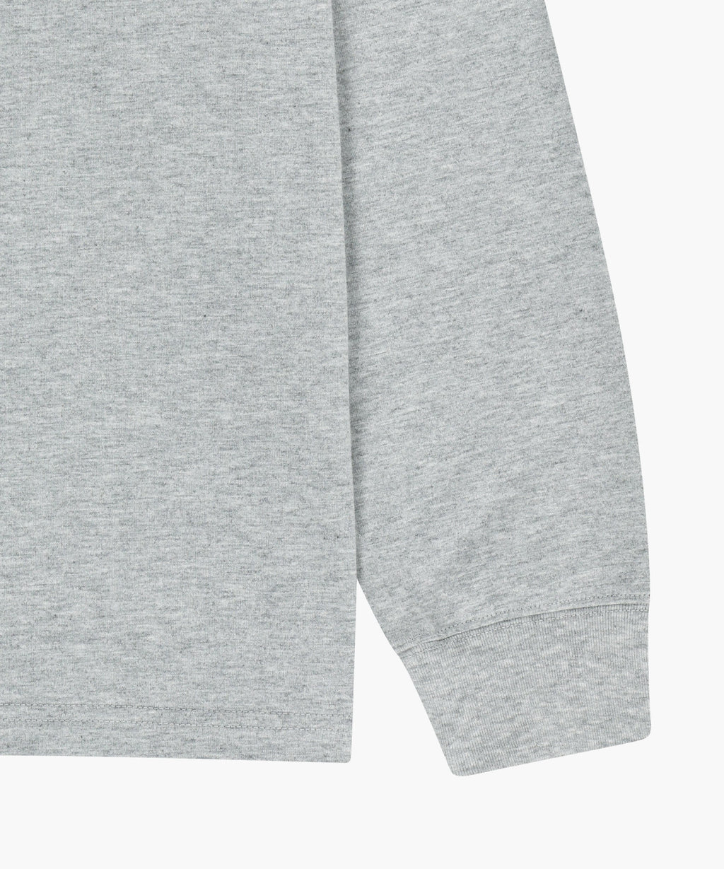 Marithe & Francois Girbaud - Doodle Classic Logo Long Sleeve Tee (Heather Gray) product image 8 | TRAB K-Fashion Australia