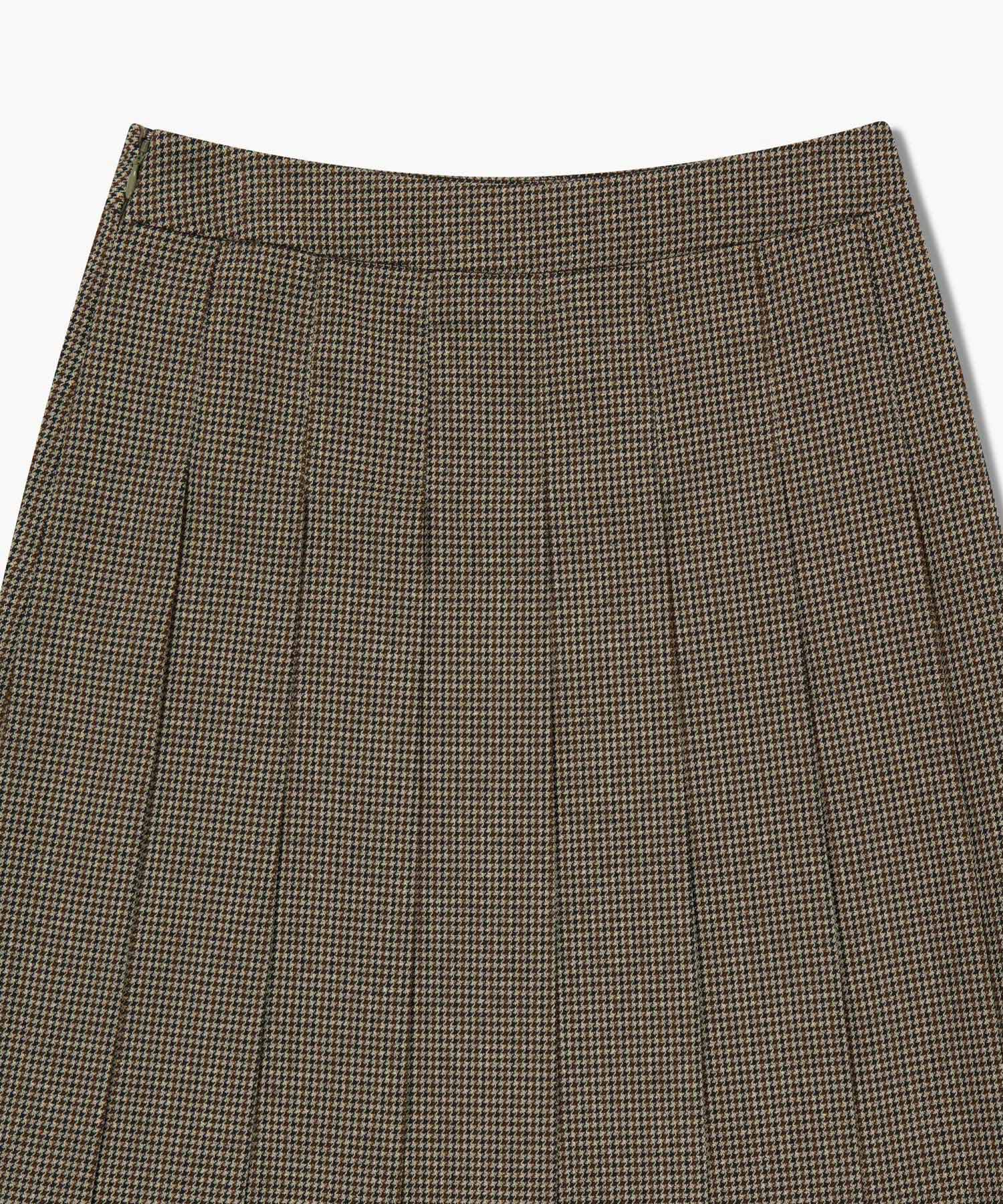 Marithe & Francois Girbaud - Side Buckle Pleated Midi Skirt (Brown) product image 12 | TRAB K-Fashion Australia