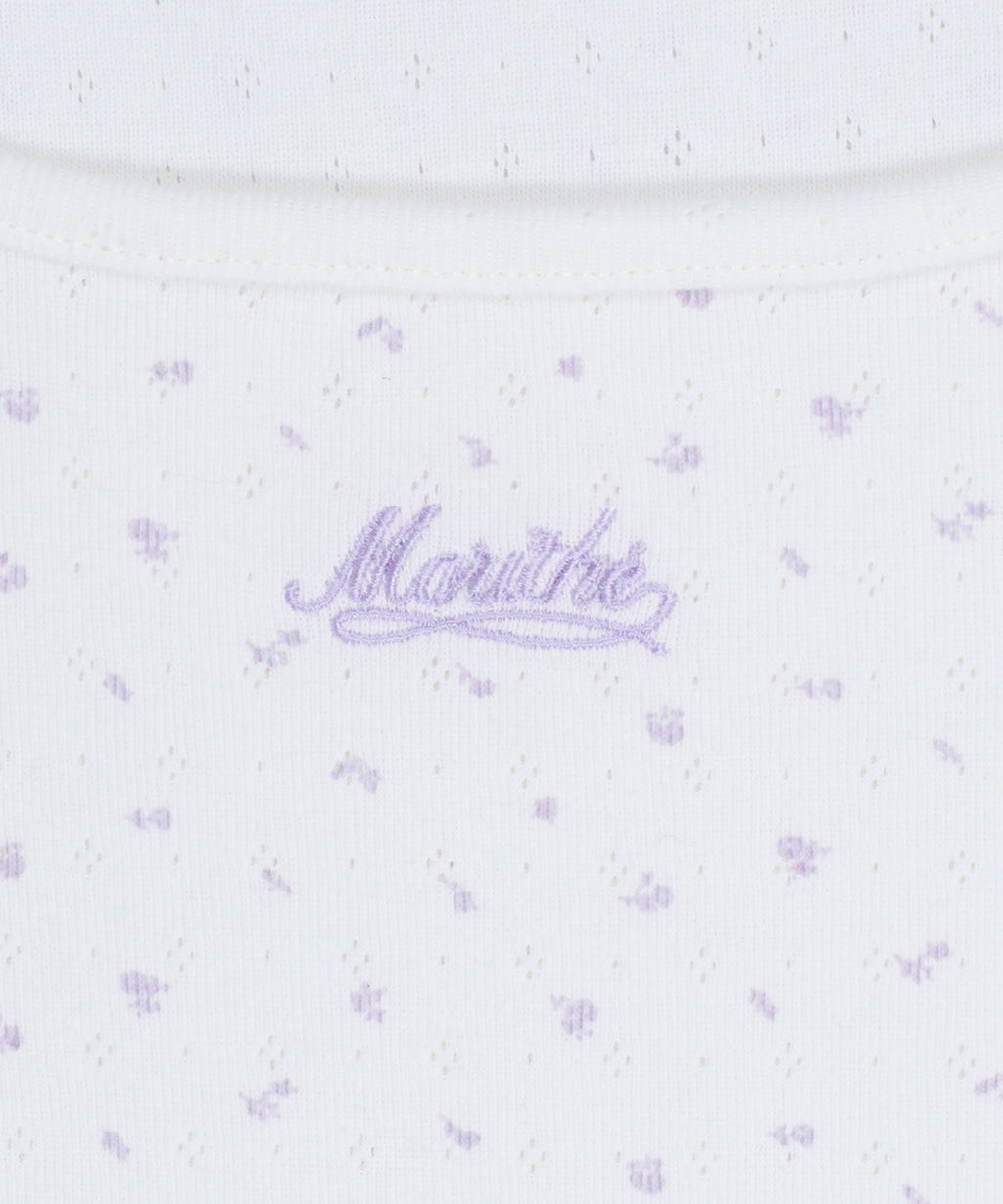 Marithe & Francois Girbaud - Flower Slim Crop Tee (Ivory) product image 9 | TRAB K-Fashion Australia