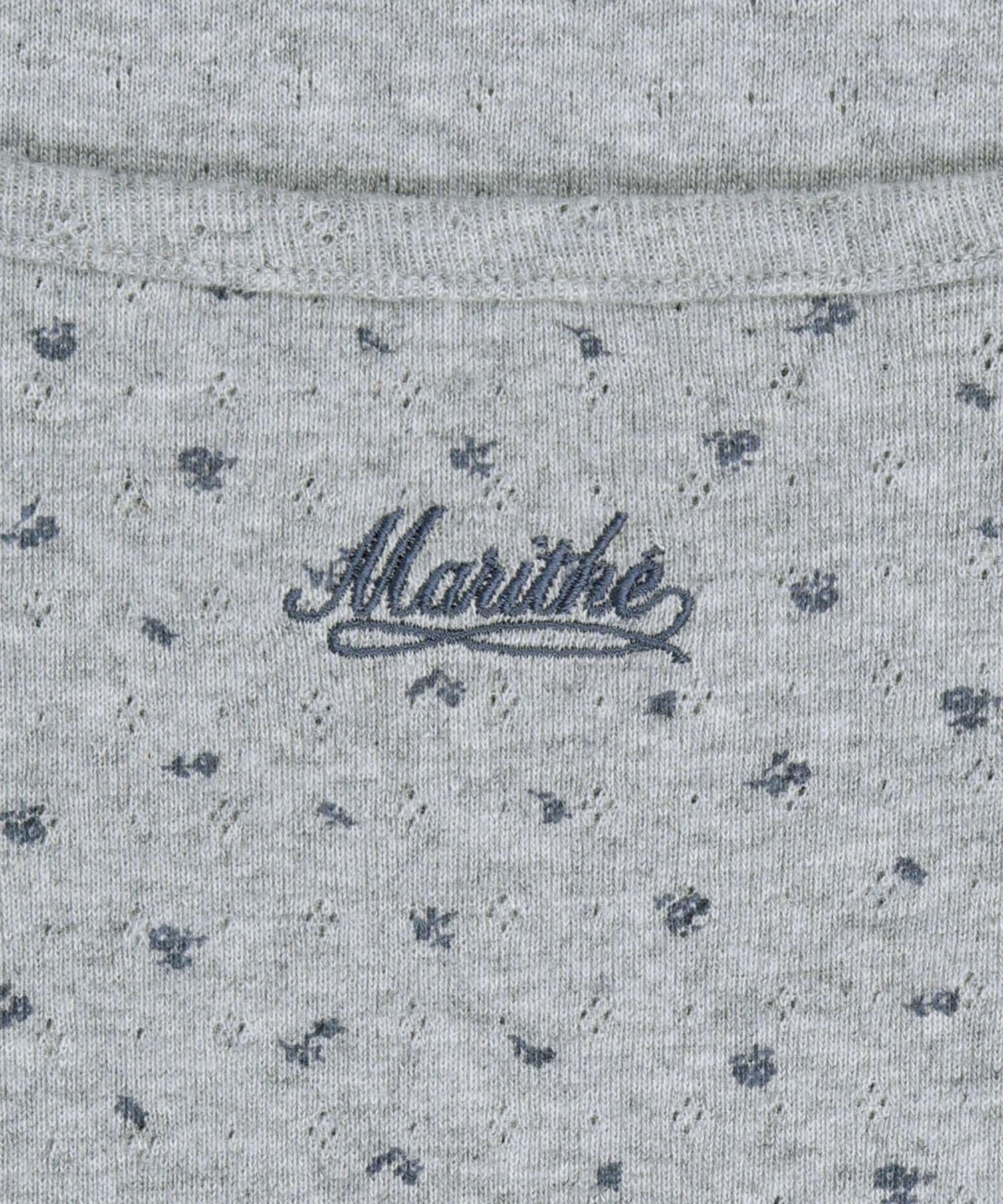Marithe & Francois Girbaud - Flower Slim Crop Tee (Melange Gray) product image 9 | TRAB K-Fashion Australia
