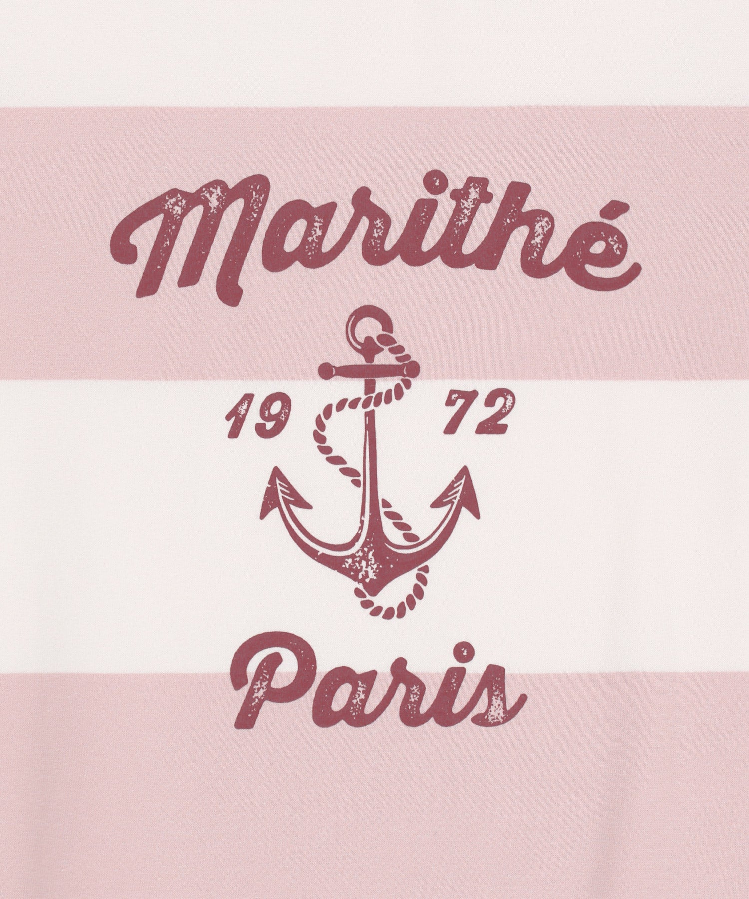 Marithe & Francois Girbaud - Marine Graphic Stripe Tee (Pink) product image 9 | TRAB K-Fashion Australia