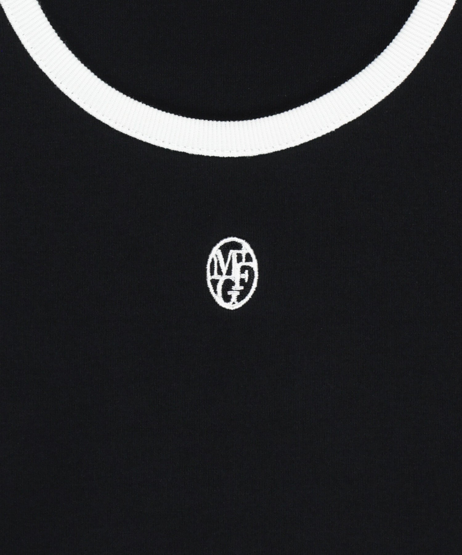 Marithe & Francois Girbaud - Deep Neck Ringer Tee (White/Black) product image 9 | TRAB K-Fashion Australia