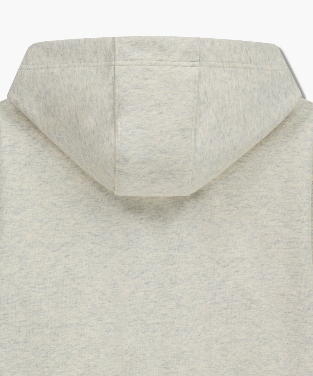 Marithe & Francois Girbaud - Embroidery Classic Logo Crop Hoodie Zipup (Oatmeal) product image 9 | TRAB K-Fashion Australia