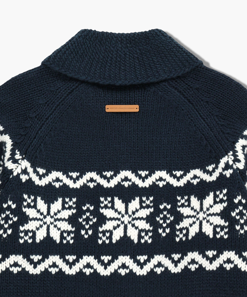 Marithe & Francois Girbaud - Nordic Cowichan Cardigan (Navy) product image 9 | TRAB K-Fashion Australia