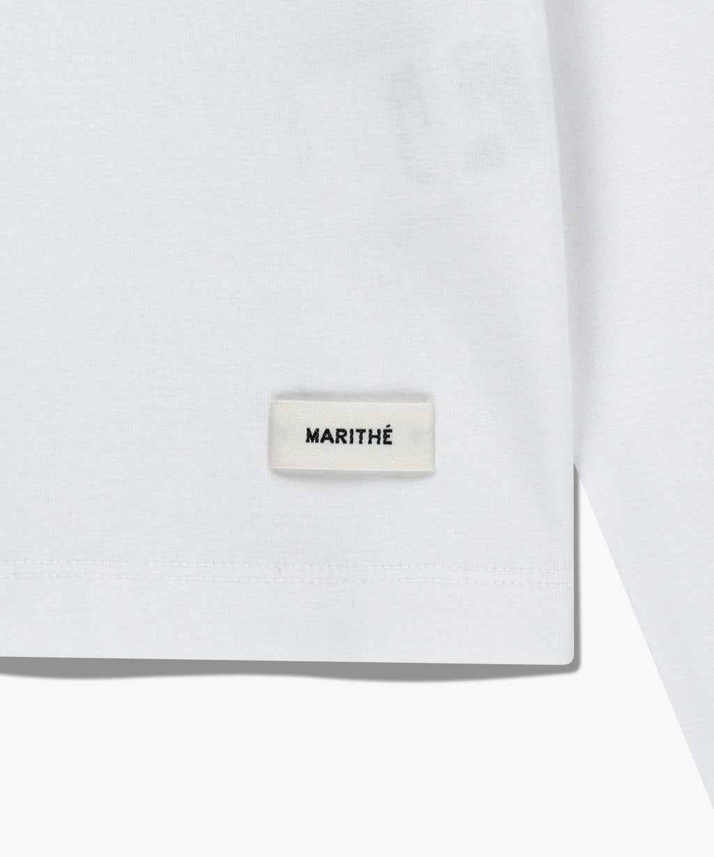 Marithe & Francois Girbaud - Basic Long Sleeve (White) product image 9 | TRAB K-Fashion Australia