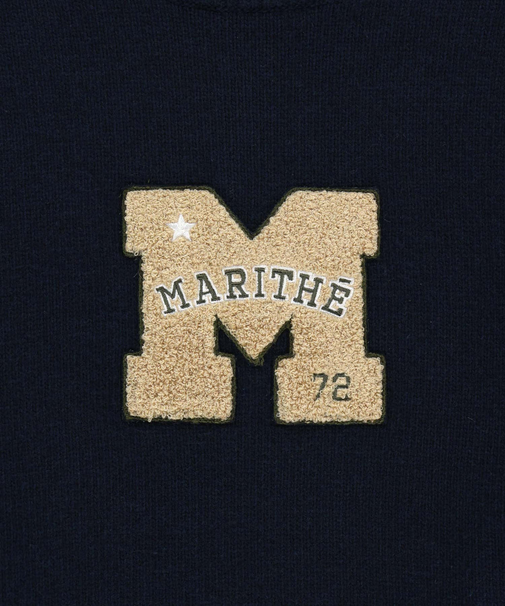 Marithe & Francois Girbaud - Applique Knit Pullover (Navy) product image 9 | TRAB K-Fashion Australia